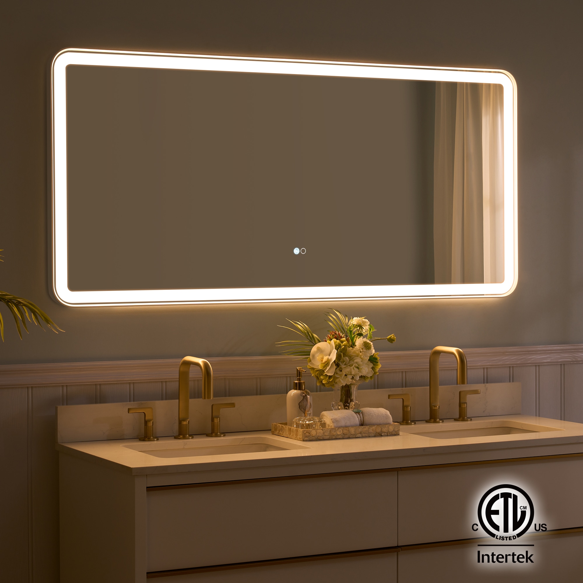 WELLFOR W9FM6028WT Framed-Bath-Mirrors - View #5