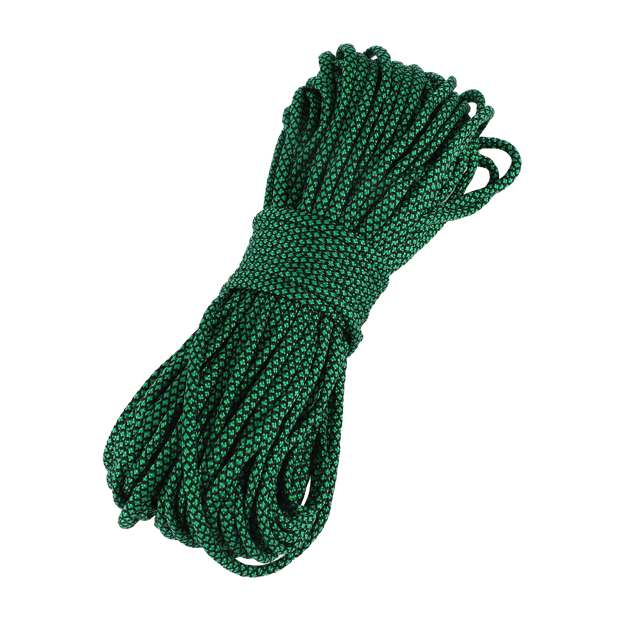 Unique Bargains Tent Rope Outdoor Camping Guylines Ropes 7 Core 4mm Paracord 31m Safety Rope for Hiking Backpacking Survival Gear Black Green #S26012200UX1684