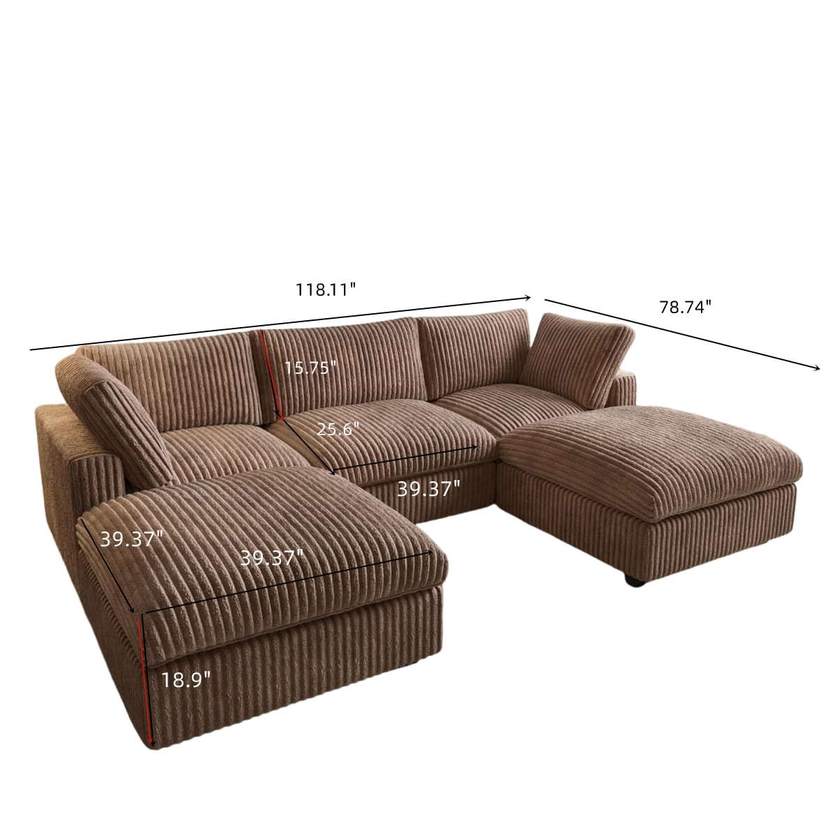 BuotiqHom DH-SF3+2-141TA Sofas-Loveseats - View #2
