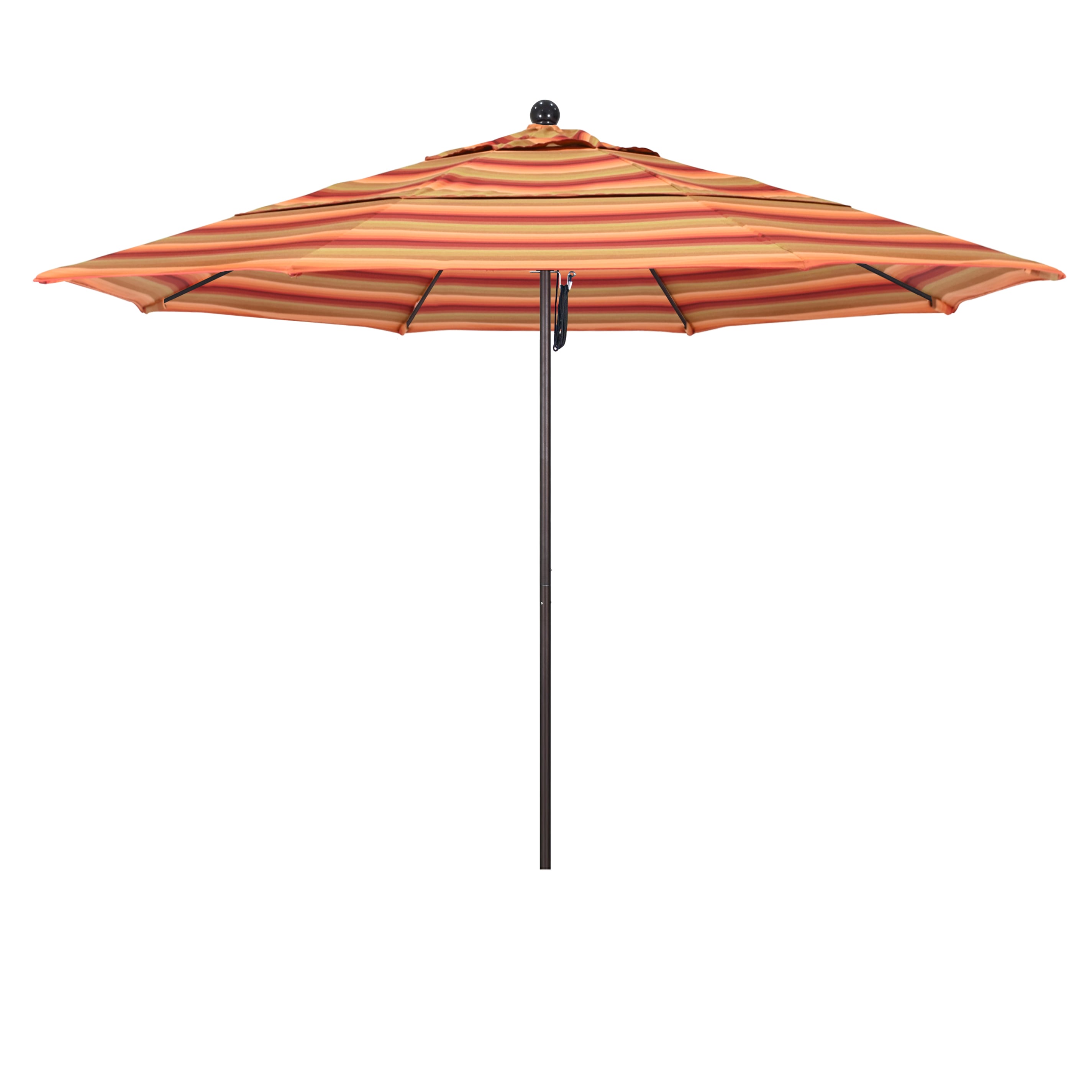 California Umbrella ALTO118117-56095-DWV 11-ft Aluminum Multiple colors/finishes No-tilt Market Patio Umbrella