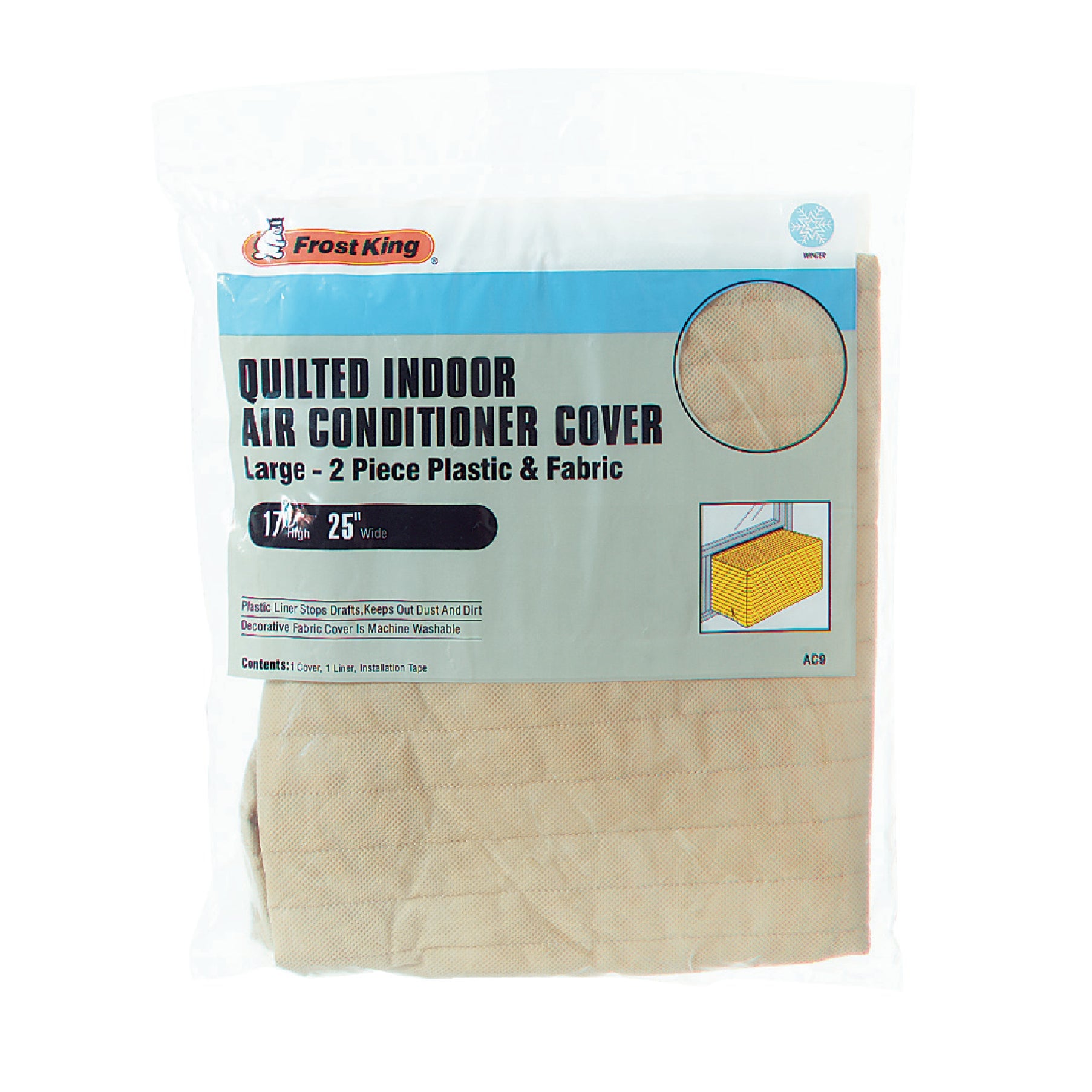 Frost King AC9H Quilted Indoor Air Conditioner Cover 25 x 17 x 4 in ...