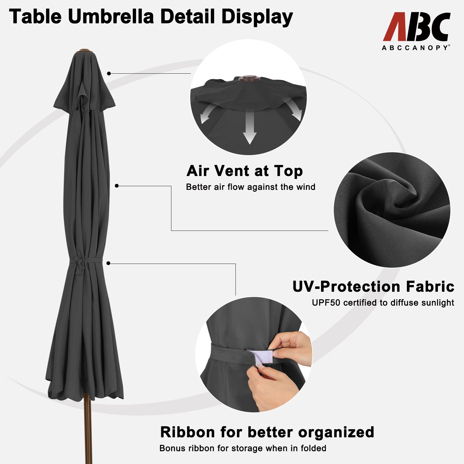 ABCCANOPY 9USLS6923A22UB04DGY9 Umbrellas-2 - View #5