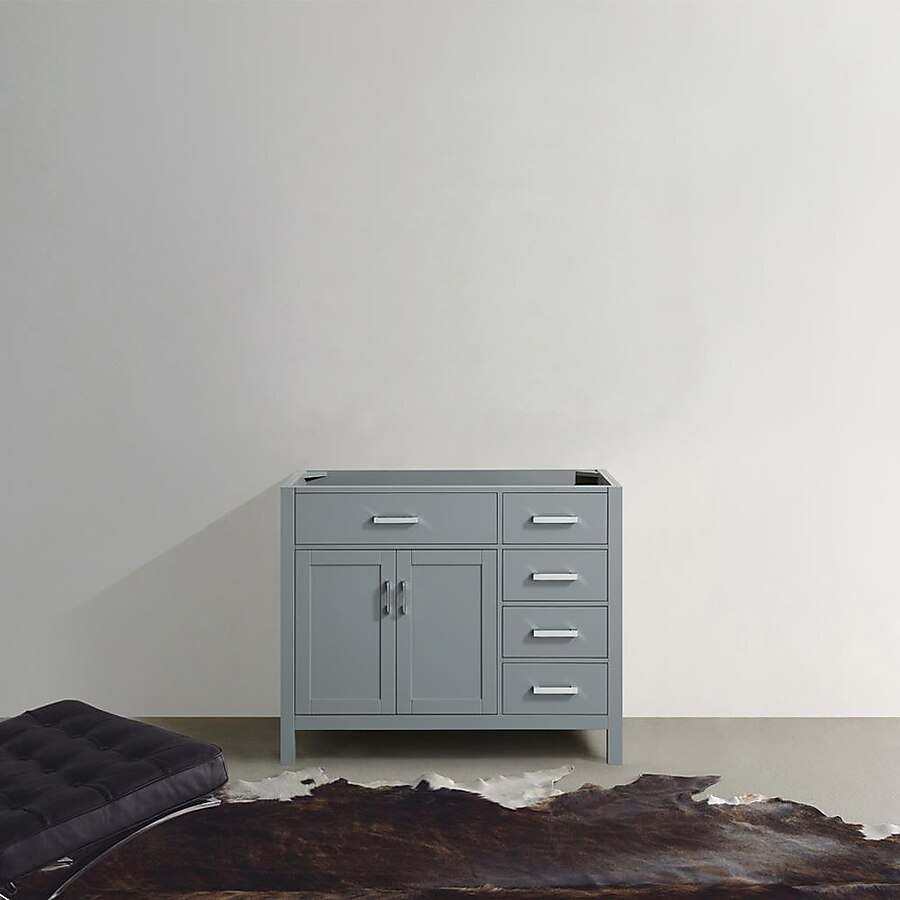 Beaumont Decor Hampton 42-in White Bathroom Vanity Cabinet (Mirror Included) Beaumont Decor Hampton 42-in White Bathroom Vanity Cabinet (Mirror Included)