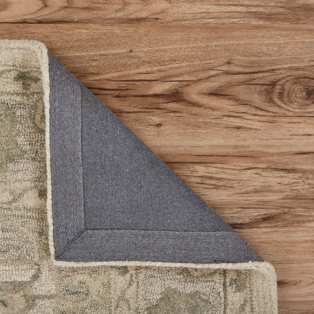 HomeRoots 8 X 10 (ft) Rag Wool Green Indoor Area Rug