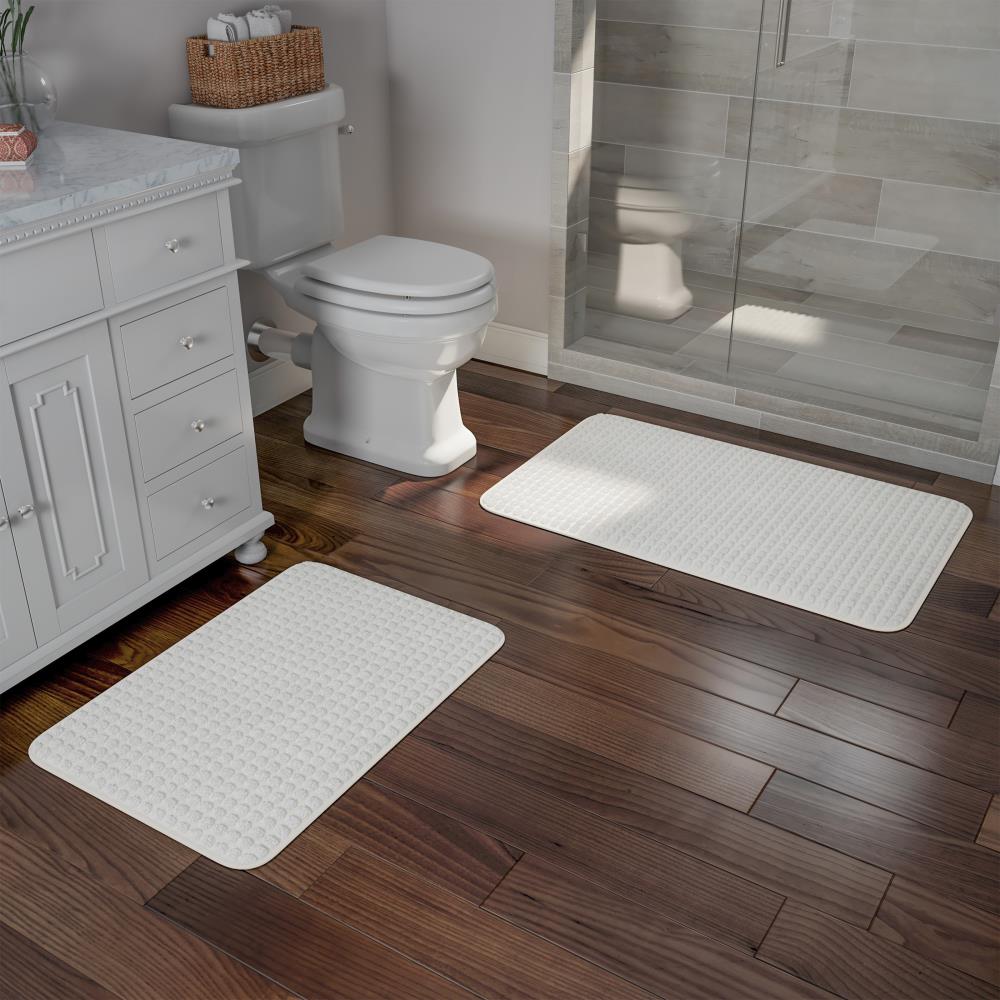 Non Slip Bath Mat Memory Foam Thick Absorbent Bathroom Shower Pedestal Mat US 