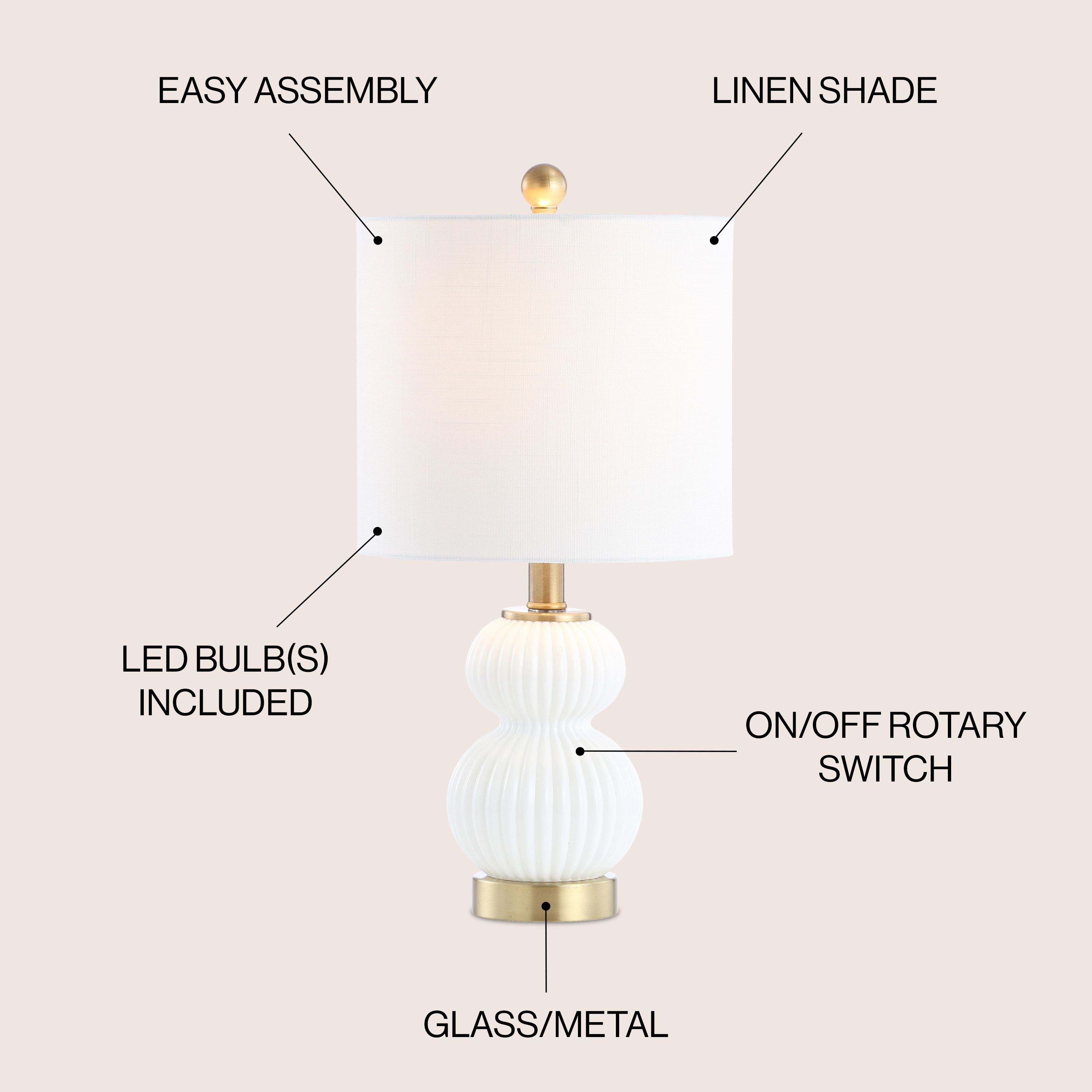 JONATHAN  Y JYL1099A Table-Lamps - View #3