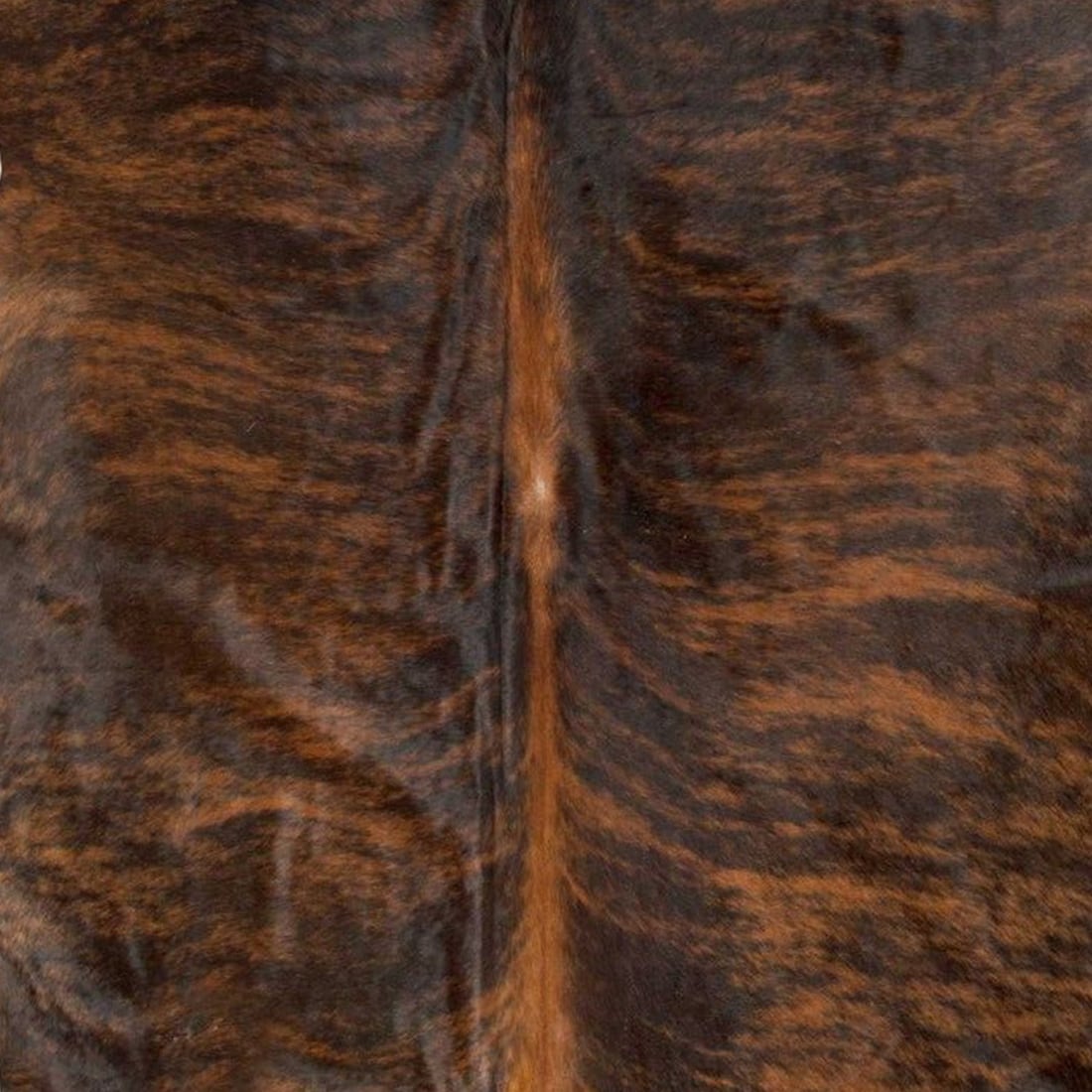 72" x 84" Dark Brindle Handmade Cowhide Rug