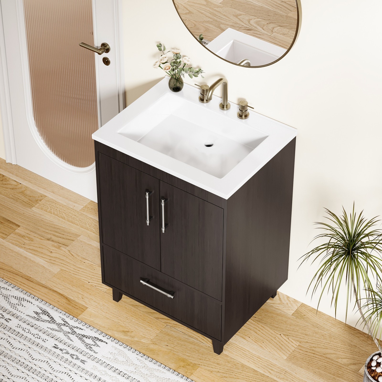 Serwall 24LZKD-RD Bath-Vanity-Combo - View #3