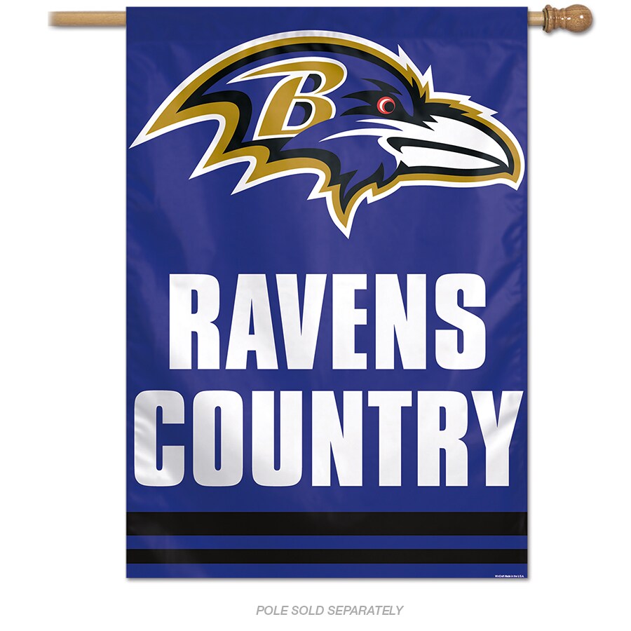 WinCraft Sports 2.33-ft W x 3.33-ft H Baltimore Ravens Flag in the ...