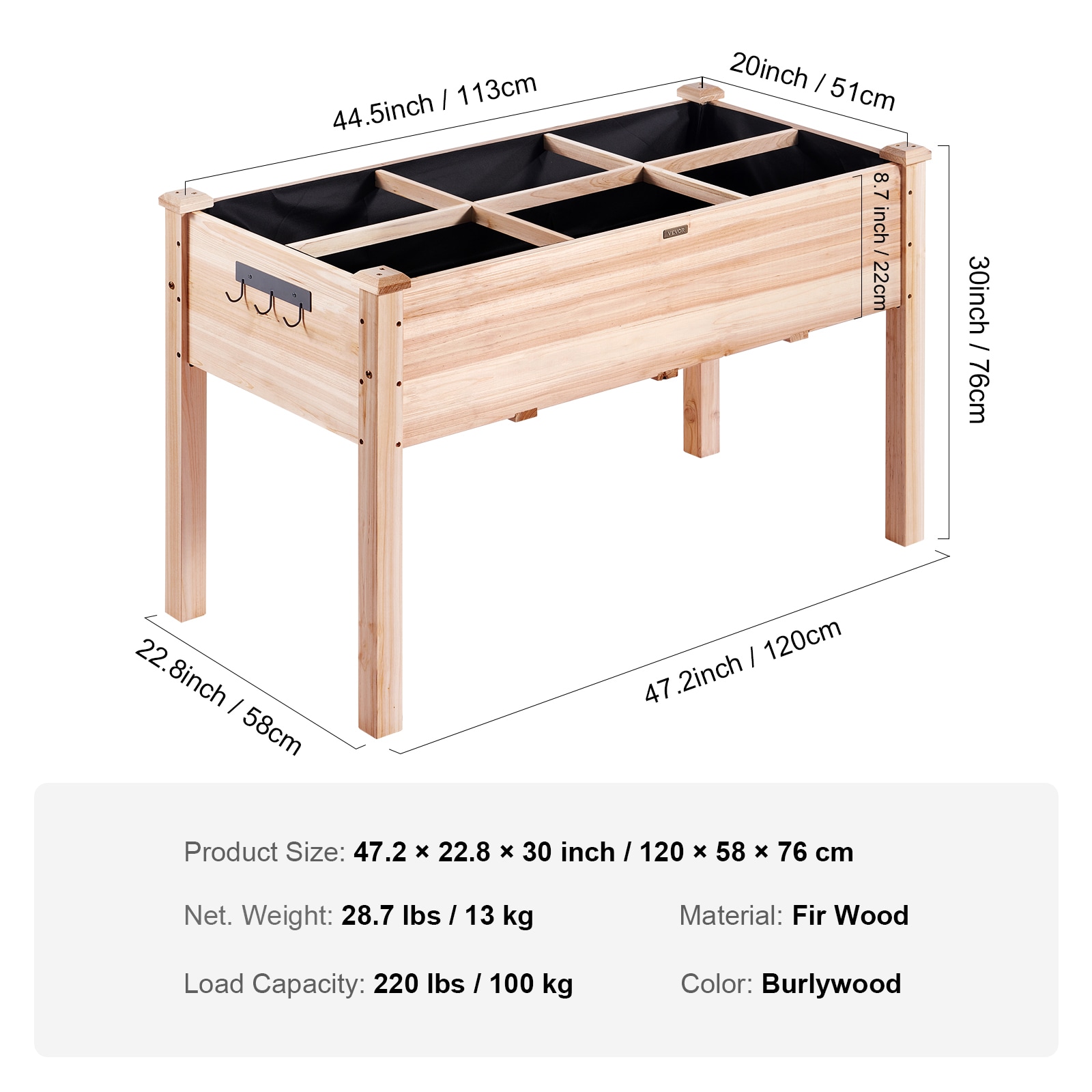 VEVOR GJS1205876CM1TDFMV0 Raised-Garden-Beds - View #8