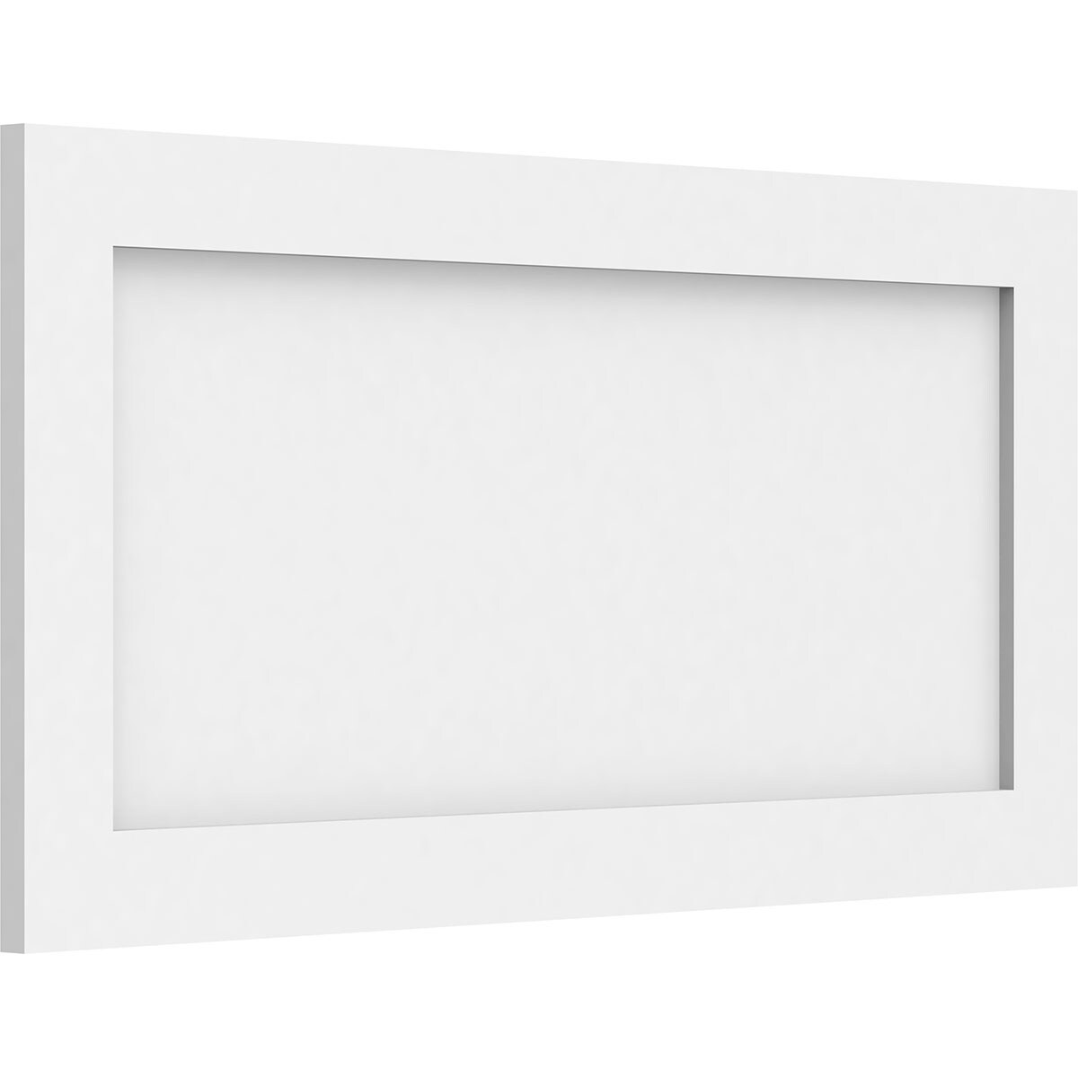 Ekena Millwork WALP28X14X062CNL 28-in x 14-in Smooth Paintable/Stainable White PVC Fretwork Wall Panel (