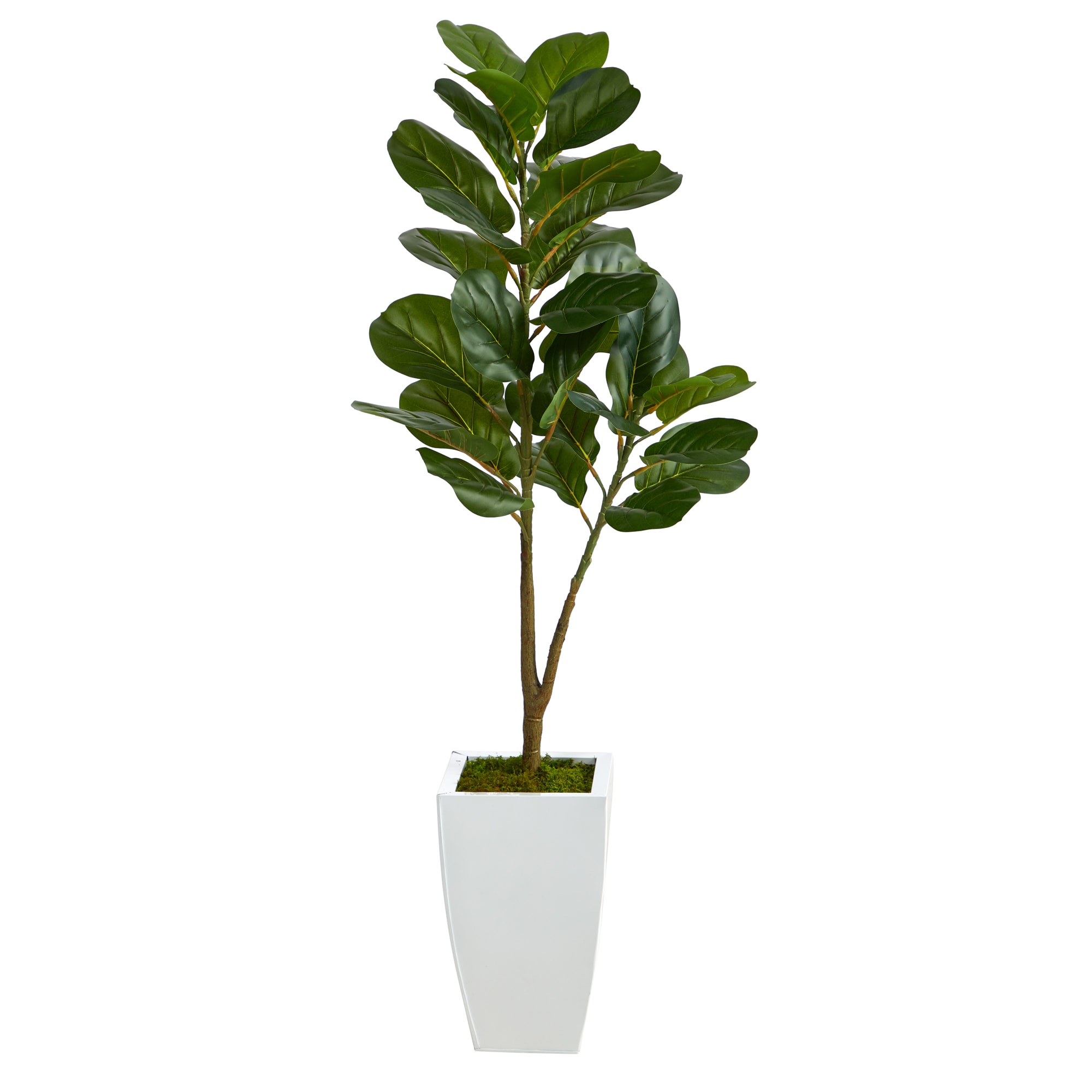 Nearly Natural T2575 48-in Green Indoor Floor Fiddle Leaf Artificial tree