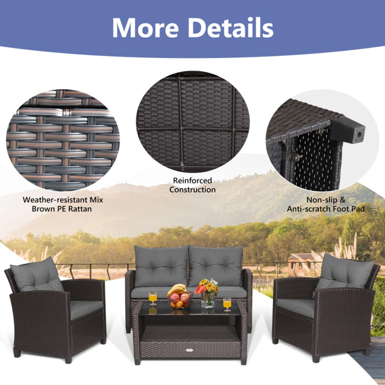 Mondawe ZY-505-435 Patio-Conversation-Sets - View #3
