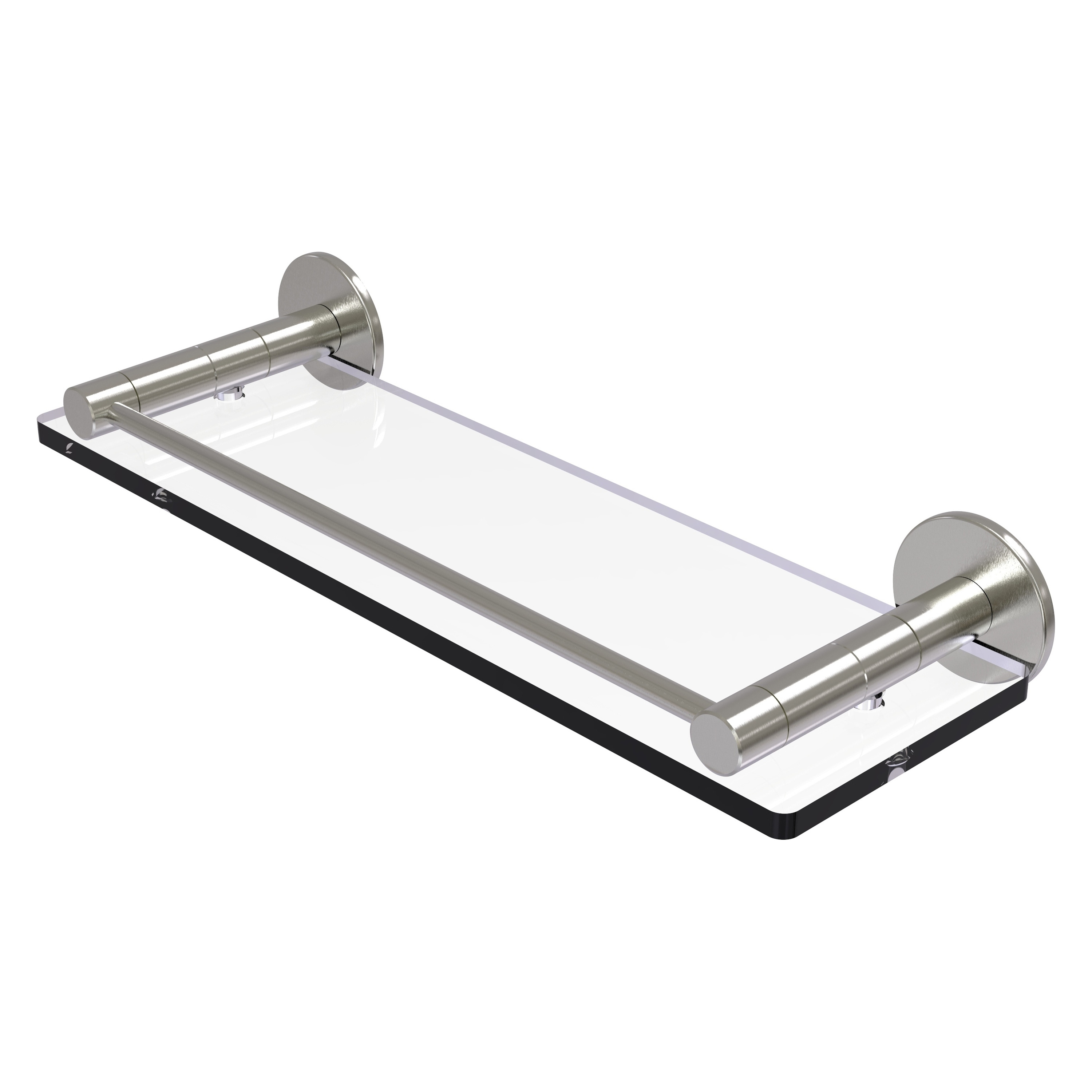 Allied Brass FR-1/16G-SN Fresno Satin Nickel Wall mount Bathroom Shelf ( 16-in x 2-in x 5-in )