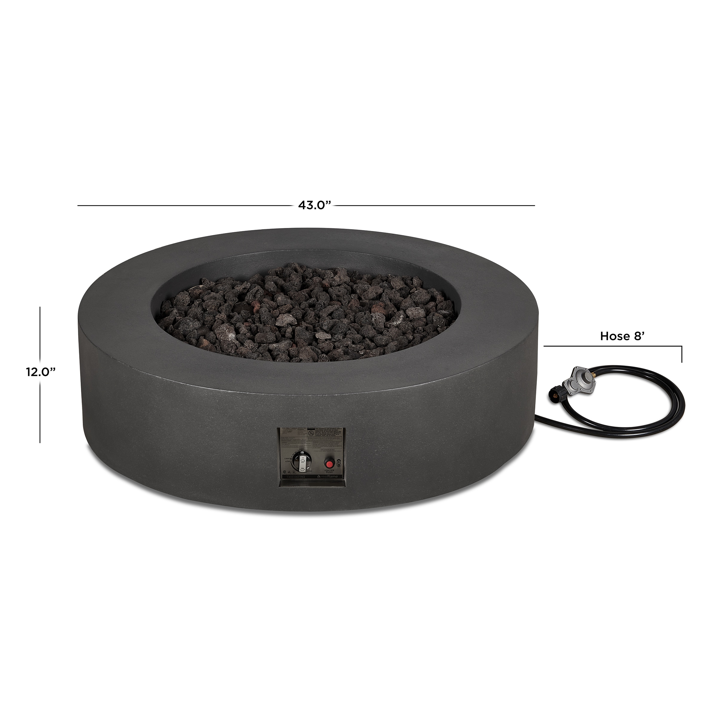 Jensen Co. 1593LP-CBN Outdoor-Gas-Firepits - View #12