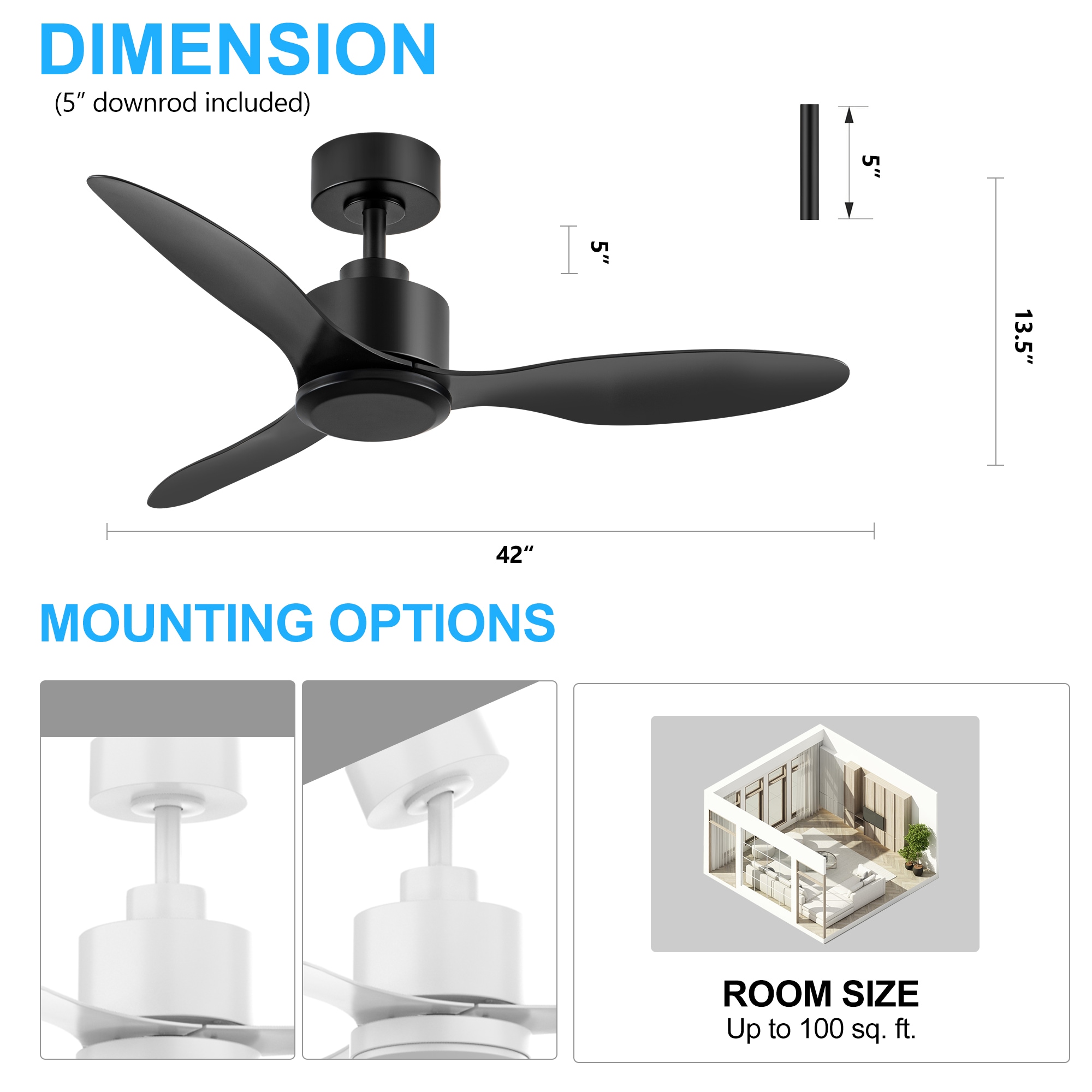 Breezary 30023-AB-NL Ceiling-Fans - View #7