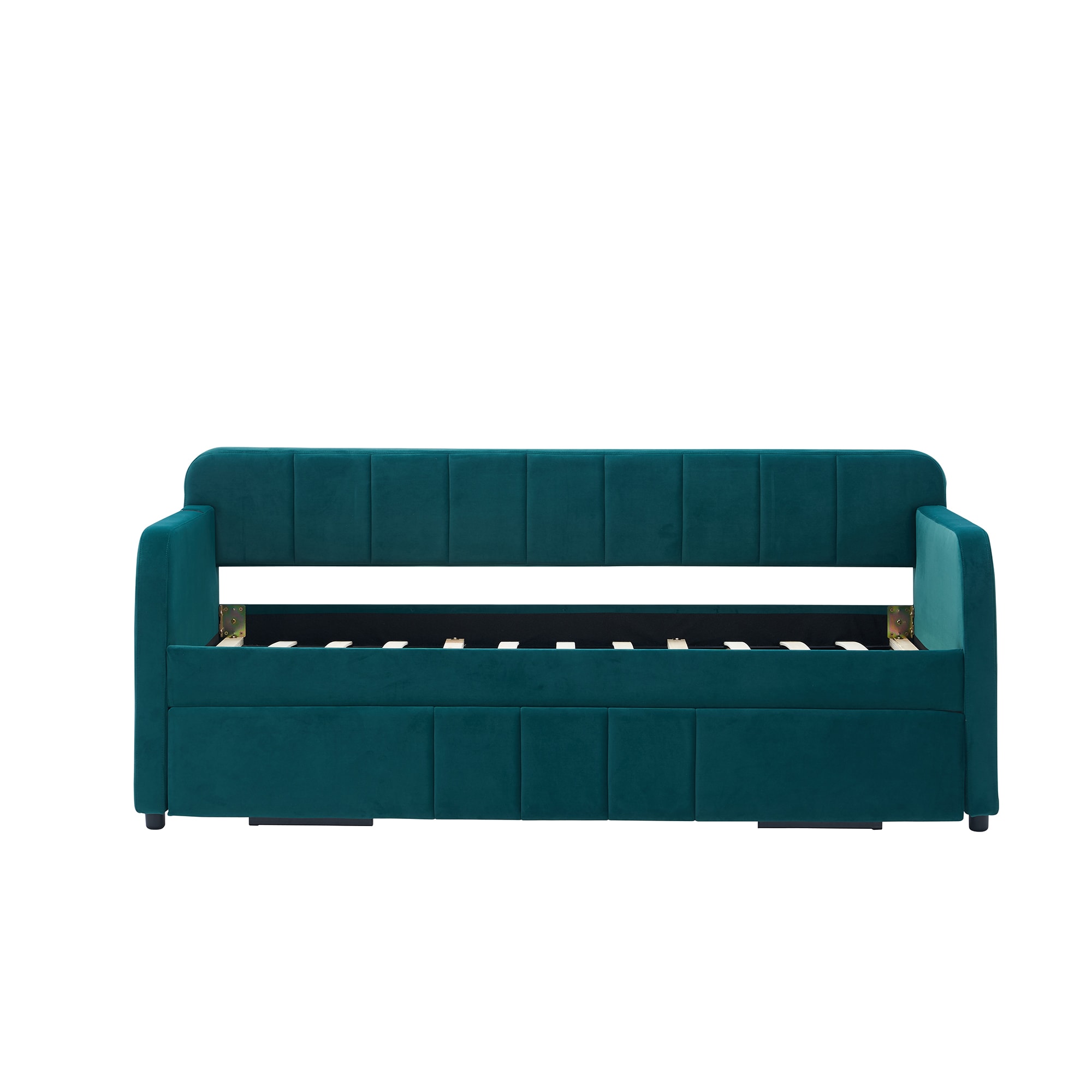 Bybafun - Green Casual Velvet Sofa bed