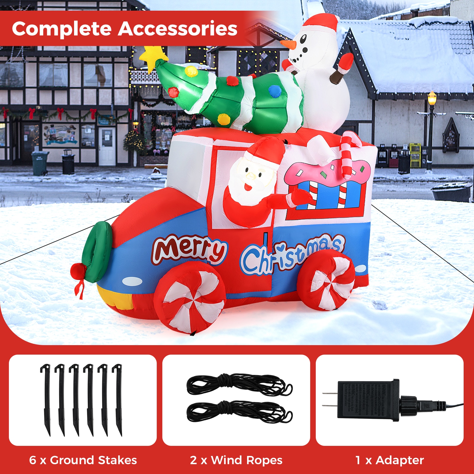 WELLFOR HYG24013US Christmas-Inflatables - View #6