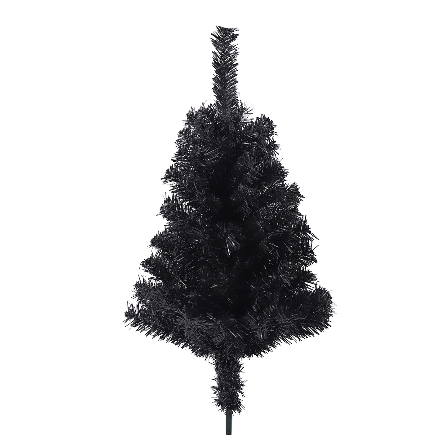 WELLFOR 7.5ft Black Artificial Christmas Tree in the Artificial