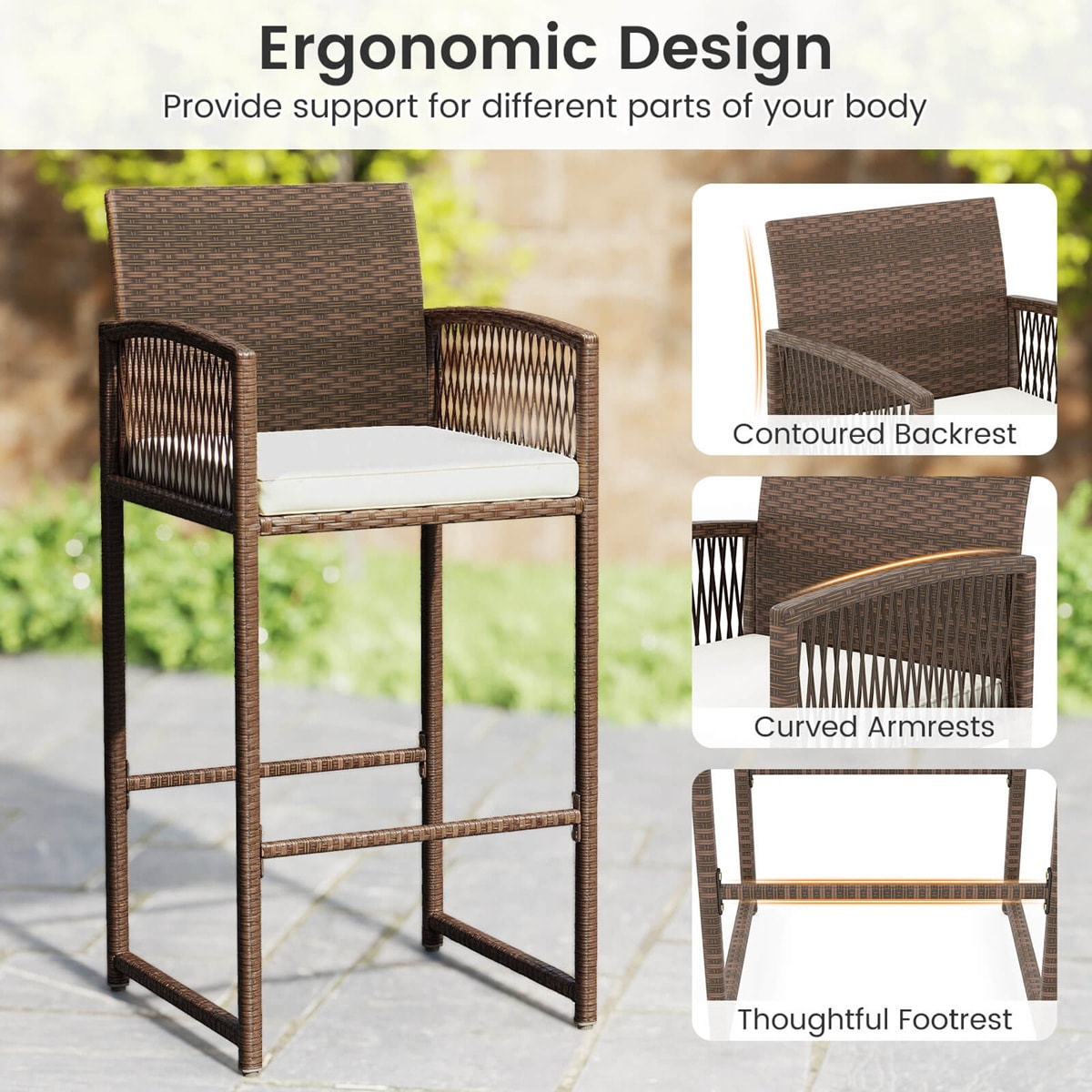 Costway HCST07449 Patio-Chairs - View #8
