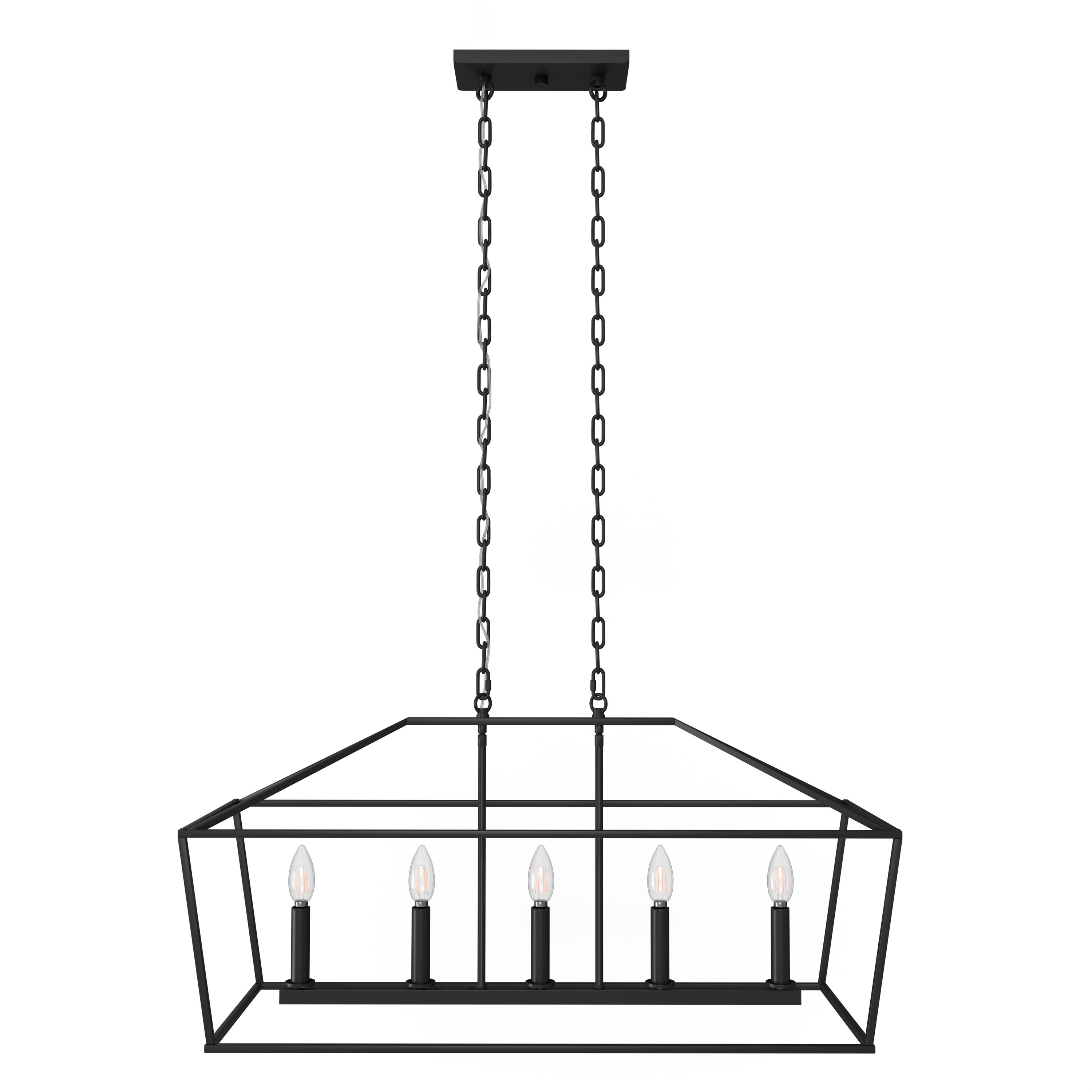 allen + roth CH31-5MBK Pendant-Lights - View #2
