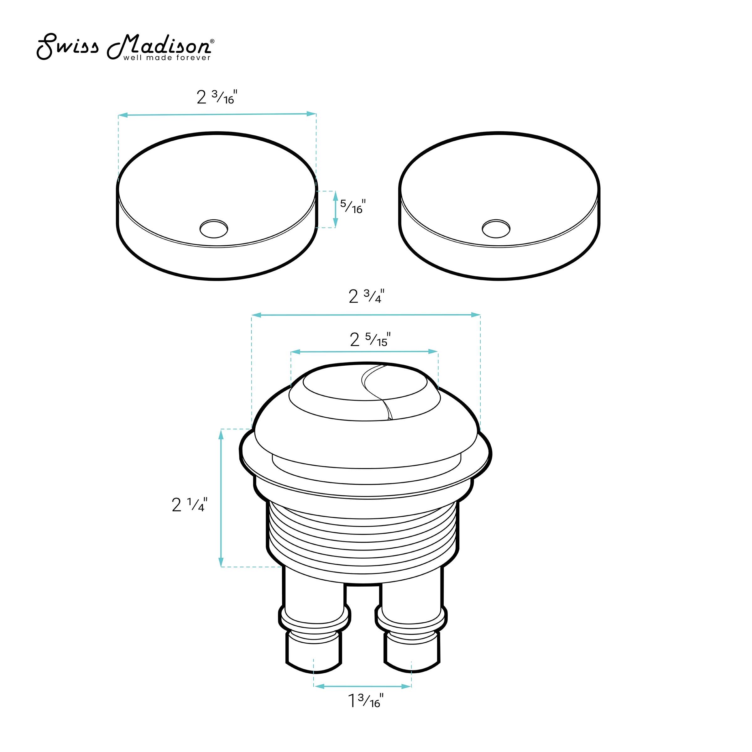 Swiss Madison SM-25-TACTM10RG Toilet-Components-Accessories - View #4