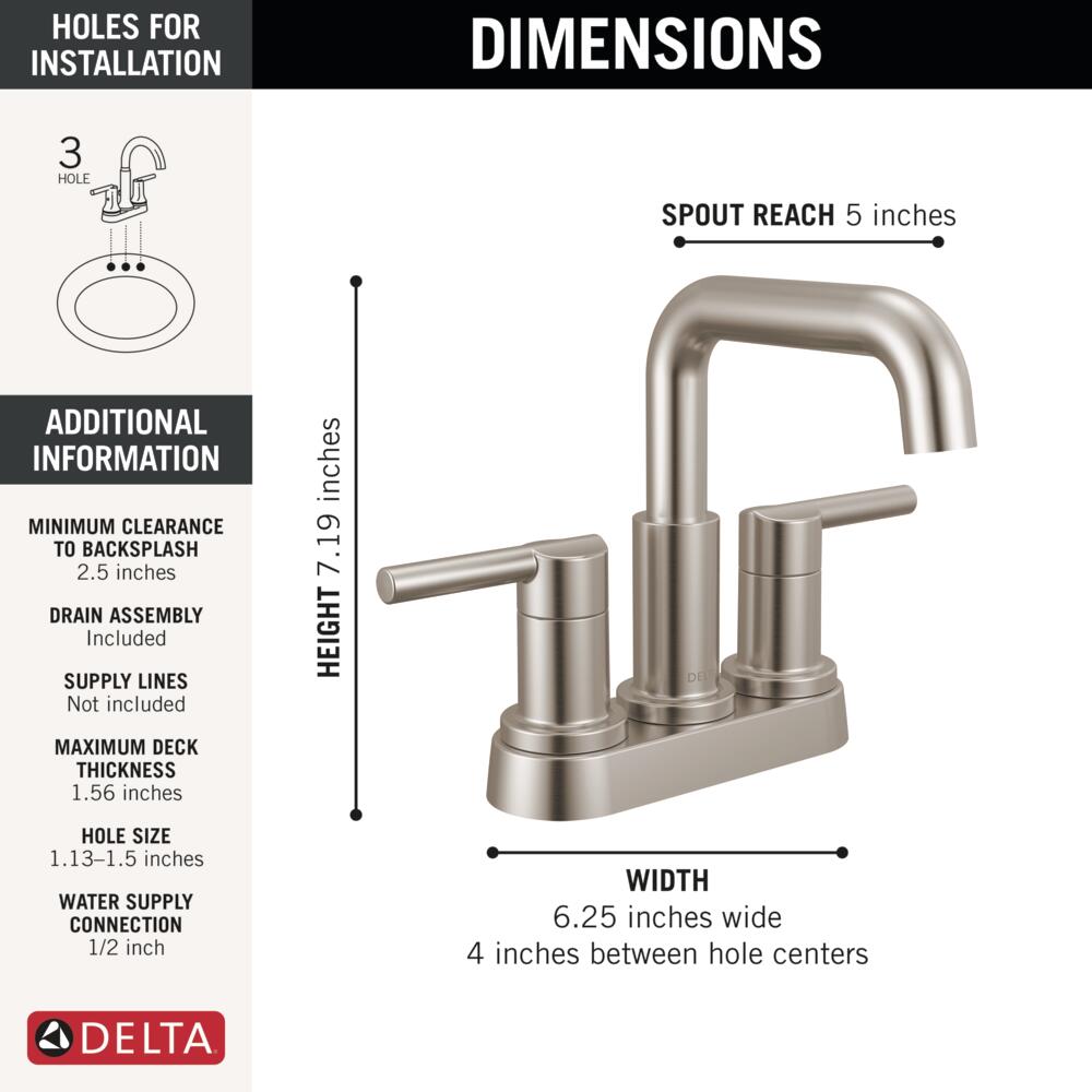 Delta 25849LF-SS Lavatory-Faucets - View #5