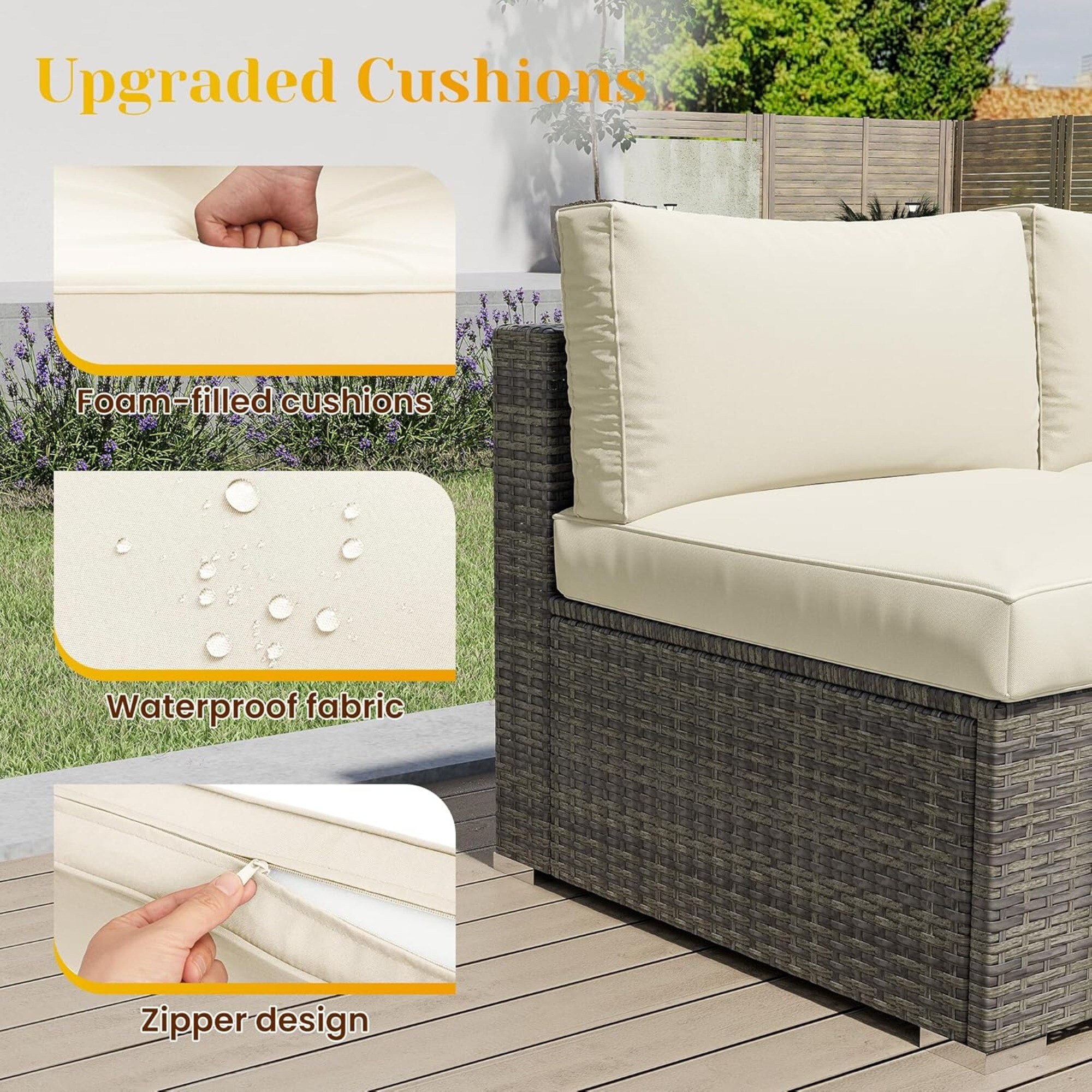 LUXEYARD DS-M-BAC05273 Patio-Sofas-Daybeds - View #4