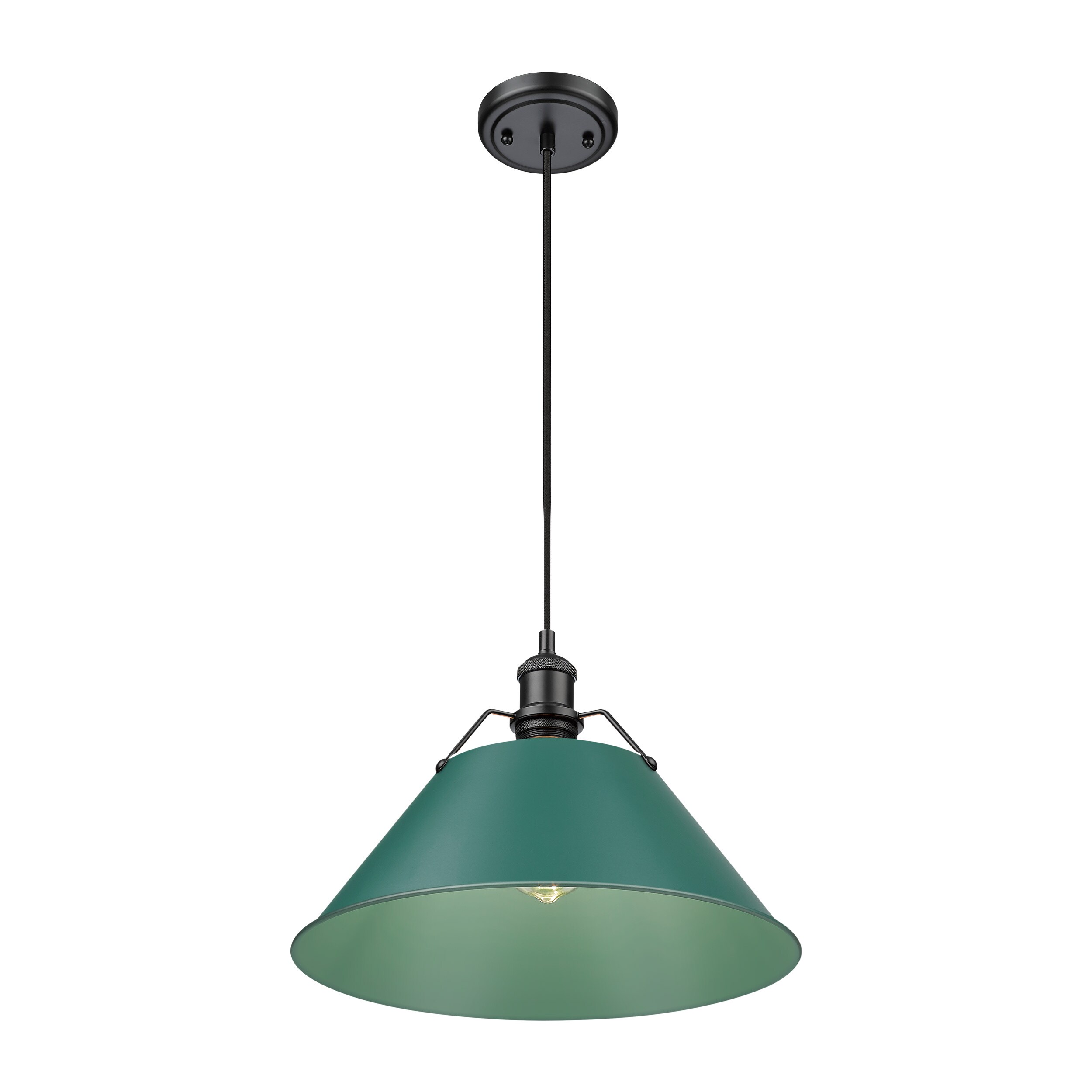 Golden Lighting 3306-L BLK-GN Pendant-Lights - View #2