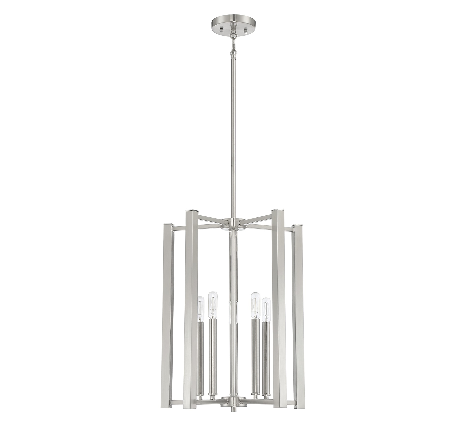 Benson Satin Nickel 5-Light Adjustable Pendant