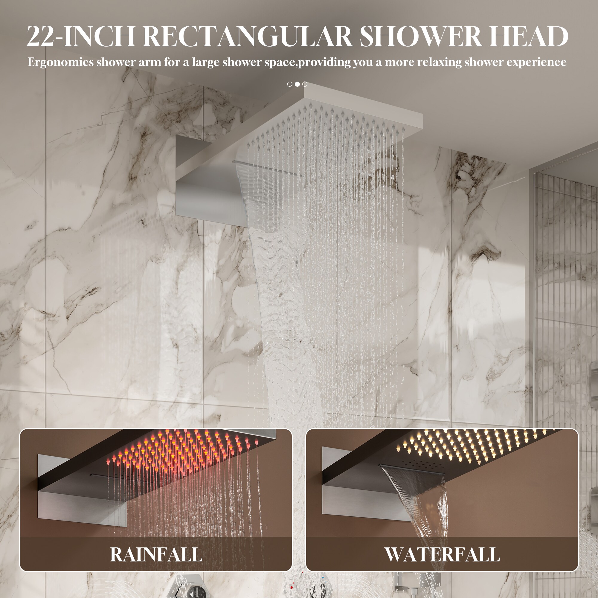 CASAINC EB-C-2-12-BN Showerhead-Bar-Panels - View #5
