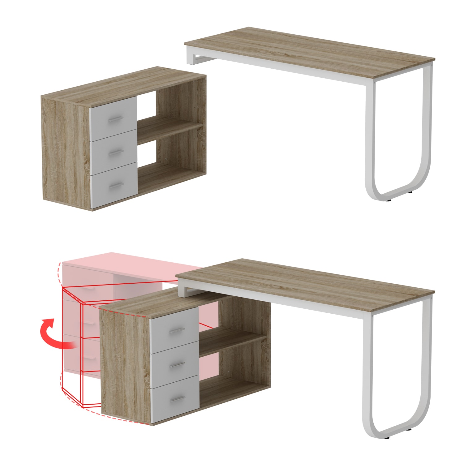 FUFU&GAGA LJY-JX0009-01 desks - View #9