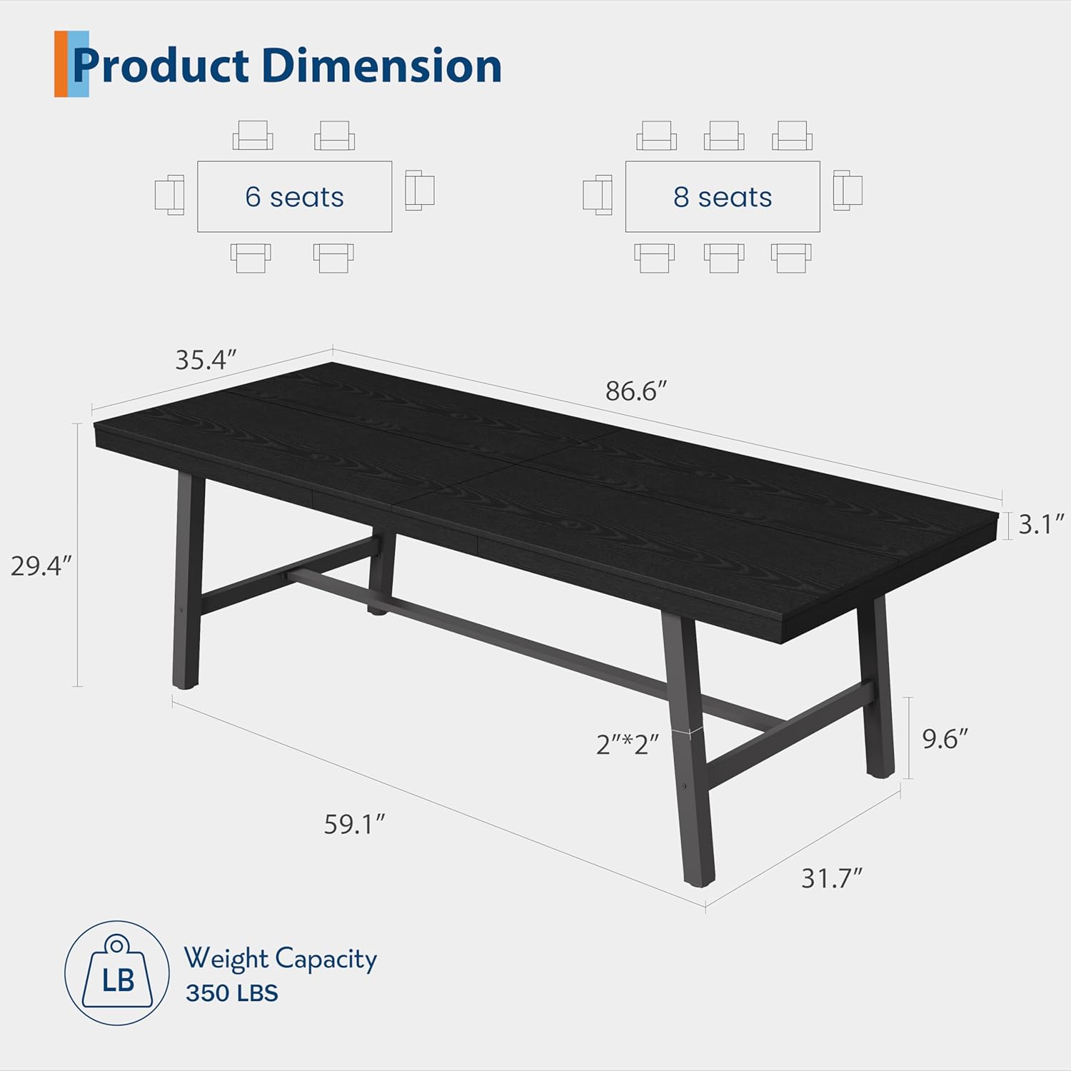 GarveeLife ZZMNFQGKA7N Dining-Tables - View #2