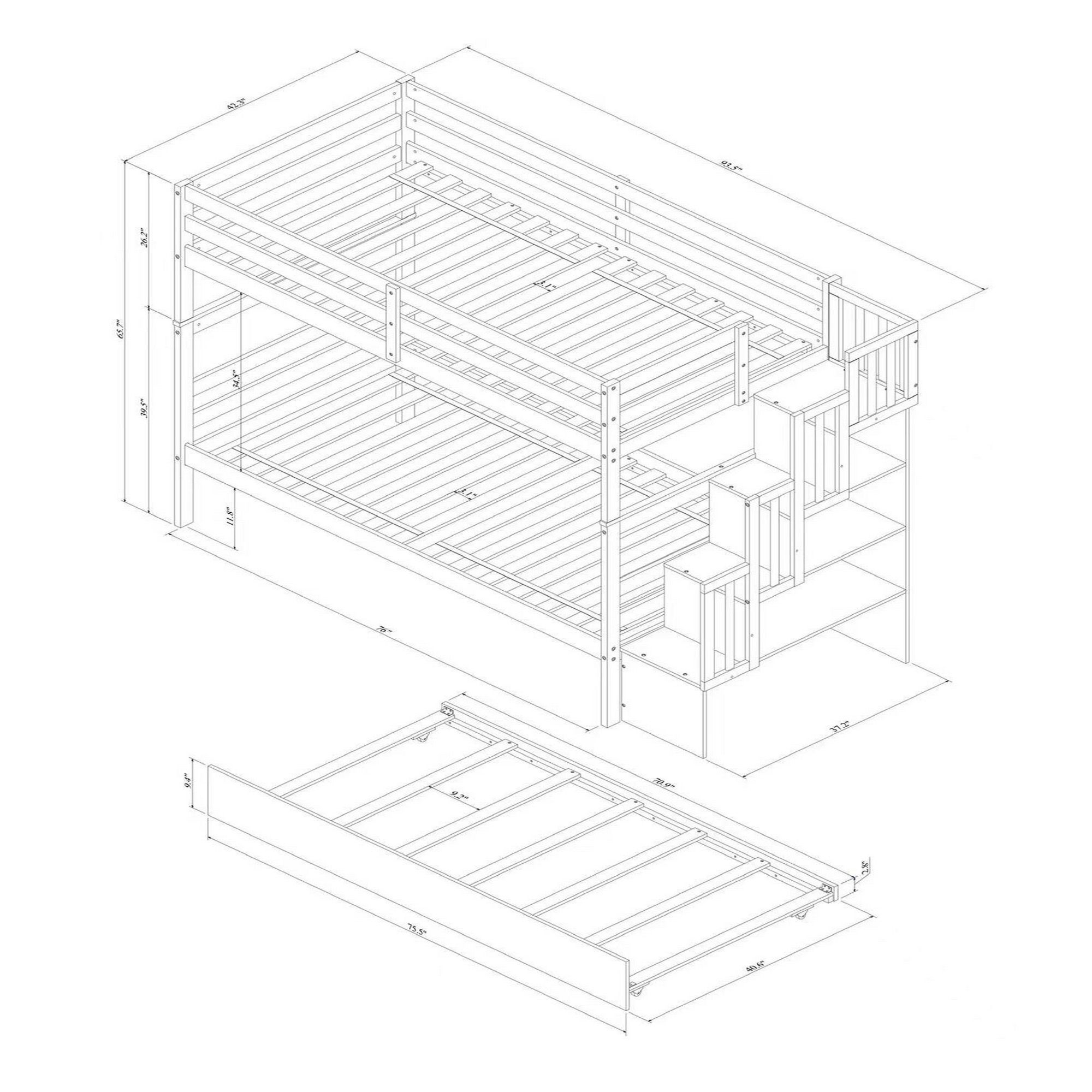 Yiekholo LL-W-0081AAE Bunk-Beds - View #8