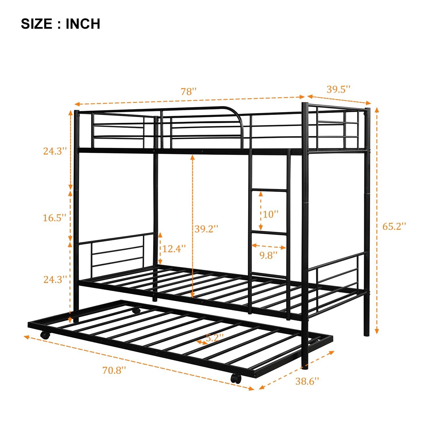 CASAINC LY-MF194806AAB Bunk-Beds - View #4