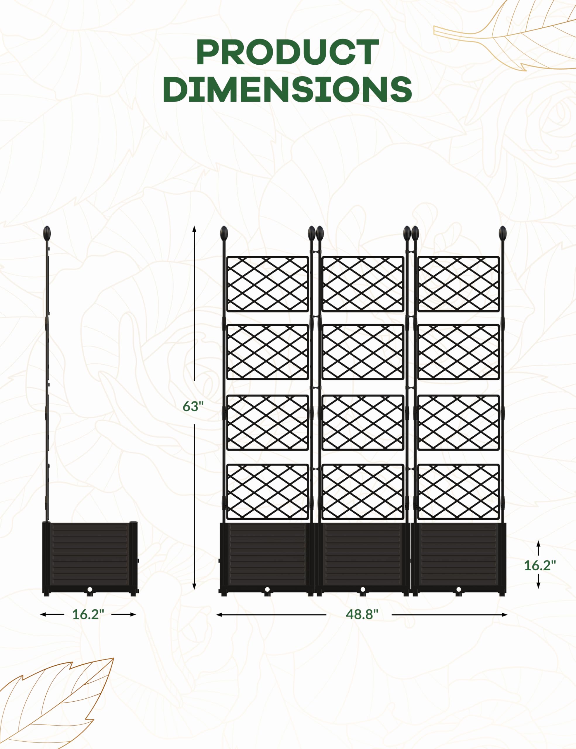 GarveeLife LMY-HJPPG-33111144 Raised-Planter-Boxes - View #3
