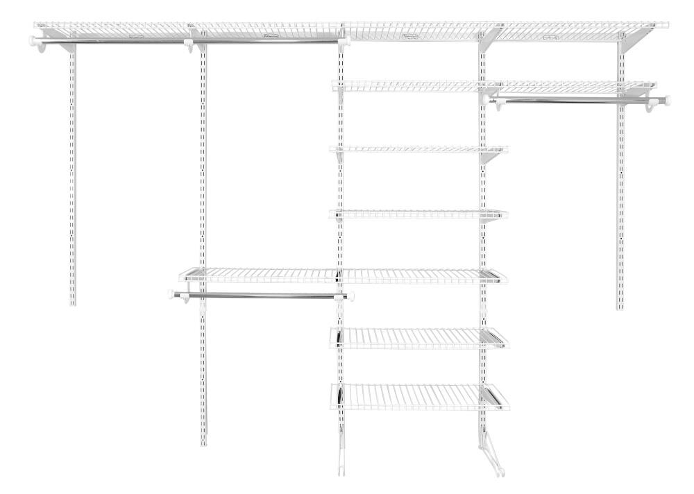 Rubbermaid HomeFree series 6-ft to 10-ft x 12-in White Wire Closet