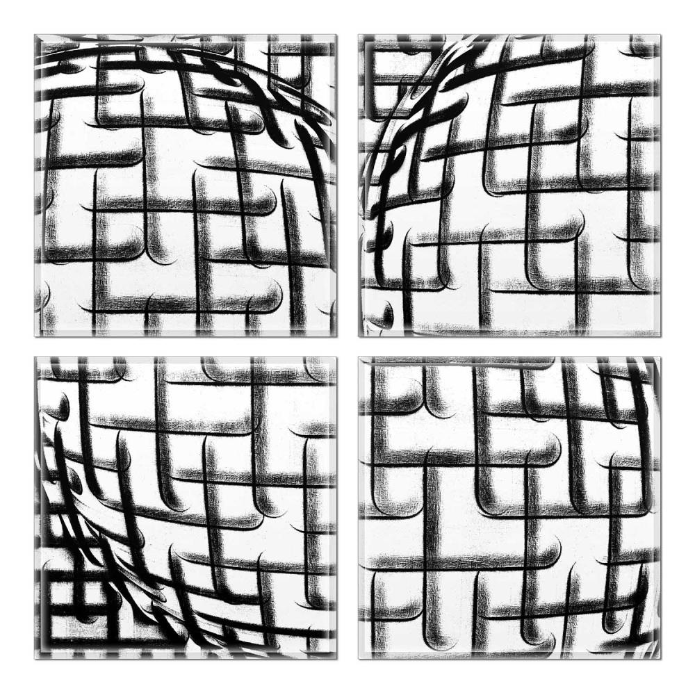 Instant Mosaic 3960103 Upscale Designs 32-Pack Multicolor 6-in x 6-in Glossy Glass Random Wall Tile