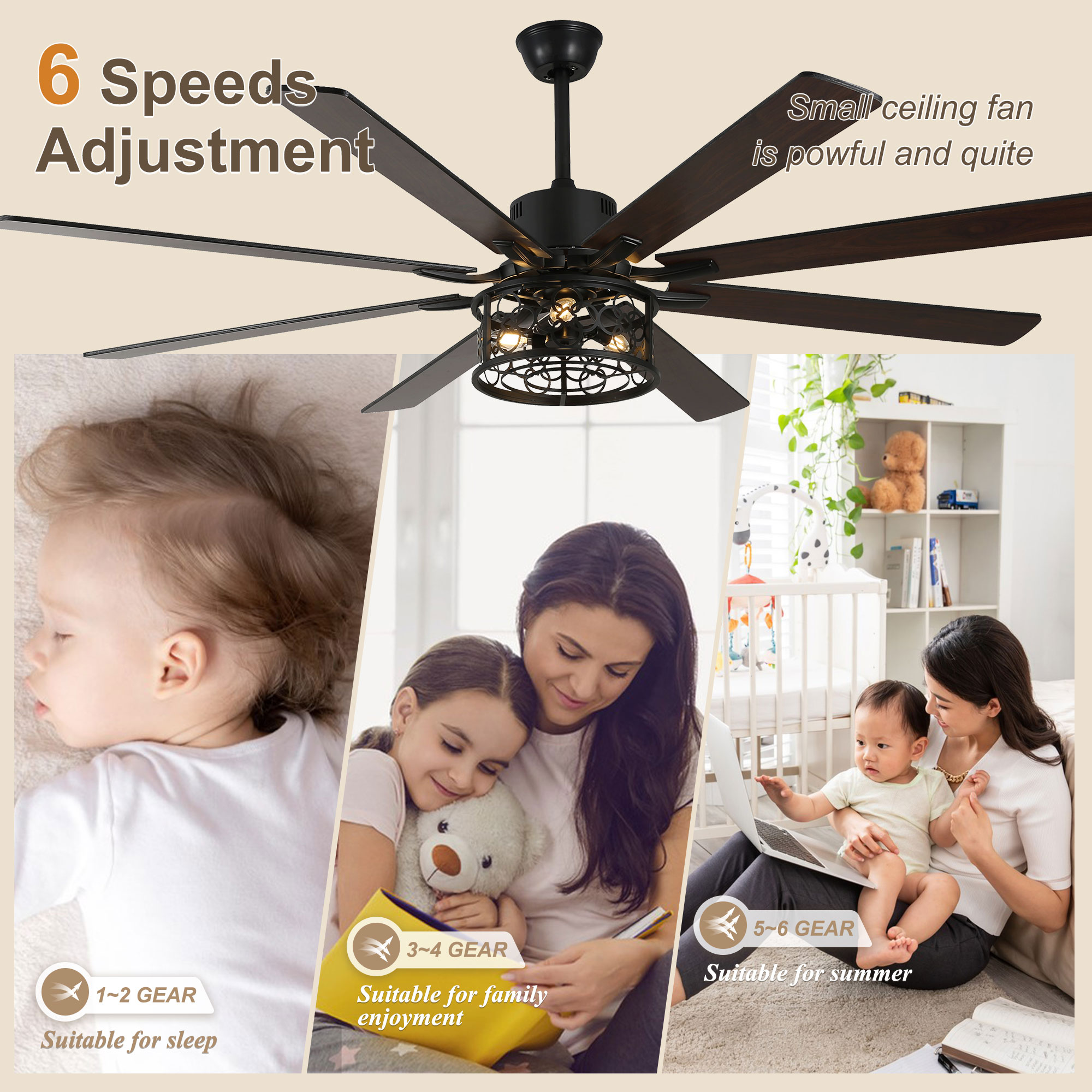 Bella Depot DCFSD7201-B Ceiling-Fans - View #8