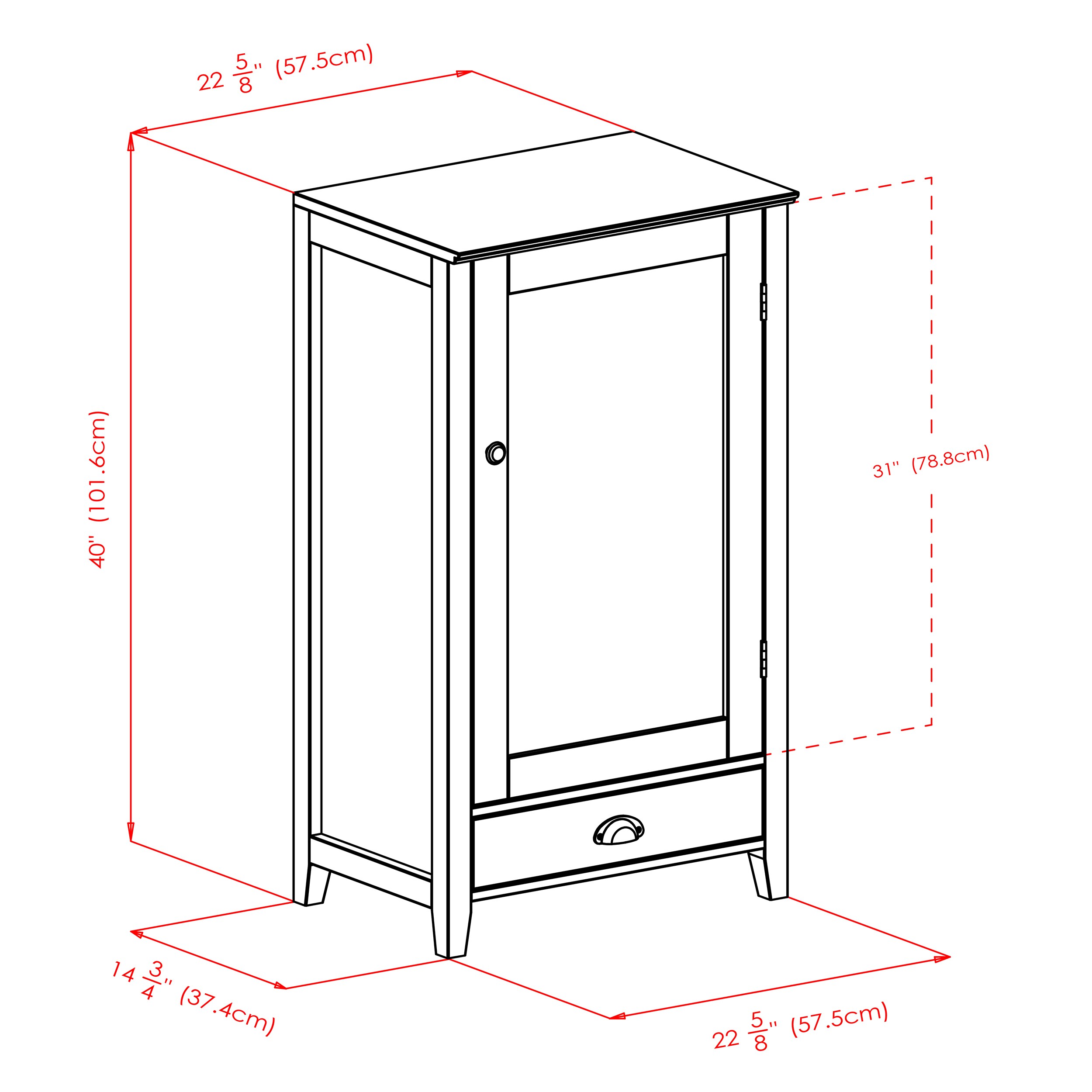 Surfaces 25.4375-in W x 0.75-in H x 10.5-in D Natural Birch Stained Cabinet  Shelf Kit