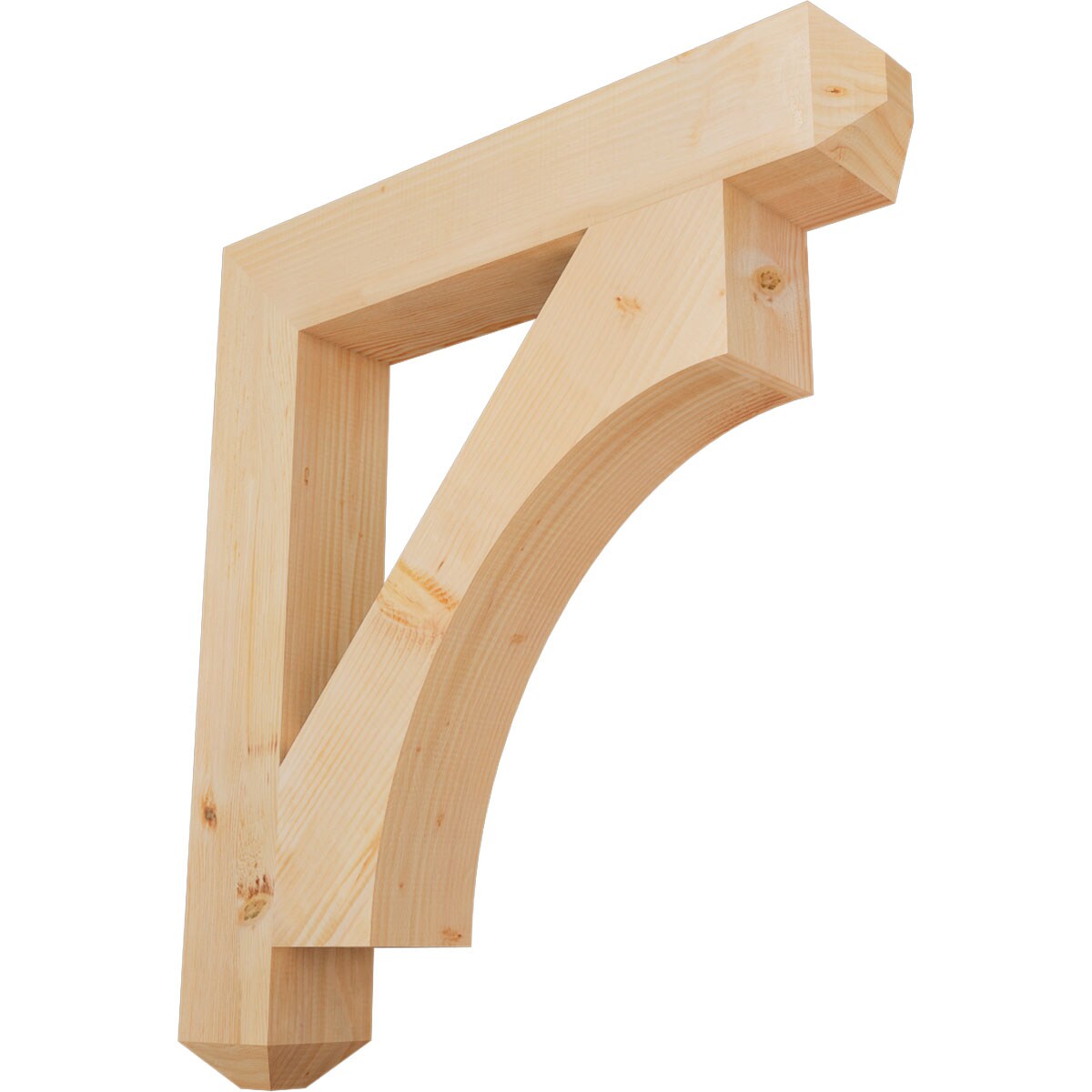 Ekena Millwork BKT06X36X40WTL04SDF Westlake craftsman smooth 5-1/2-in x 36-in x 40-in Douglas fir Brown Wood Standard bracket