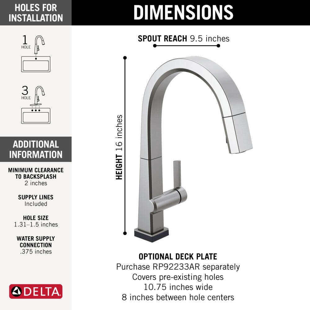 Delta 9193T-AR-DST Kitchen-Faucets - View #4