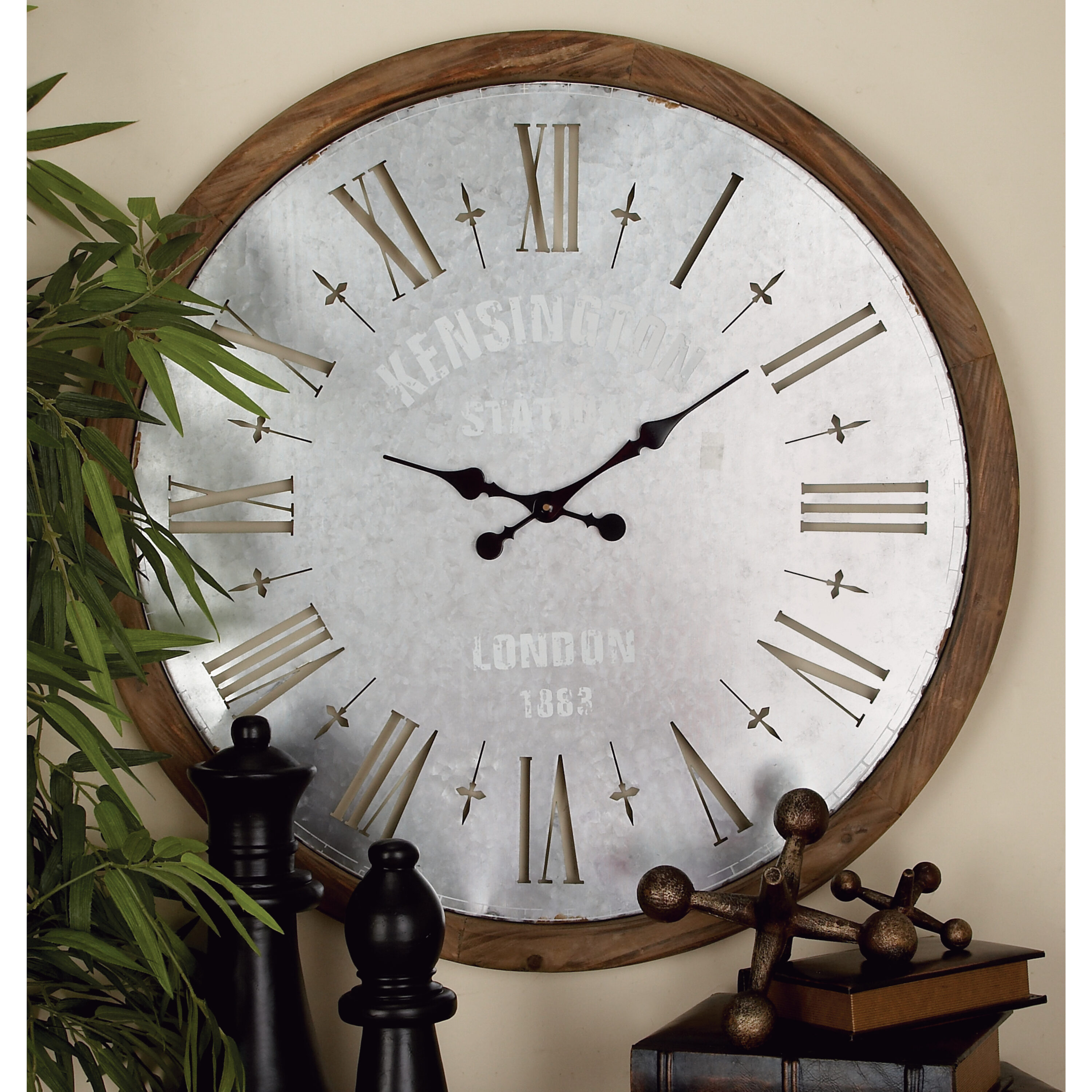 Grayson Lane Analog Round Wall Vintage Clock at Lowes.com