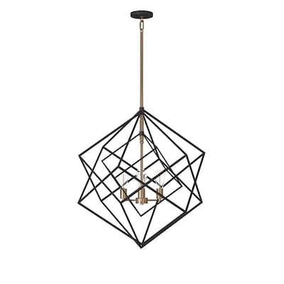 ARTCRAFT Bradgate 60-Watt 22.25-in Matte Black and Harvest Brass Transitional Globe Only ARTCRAFT Bradgate 60-Watt 22.25-in Matte Black and Harvest Brass Transitional Globe Only