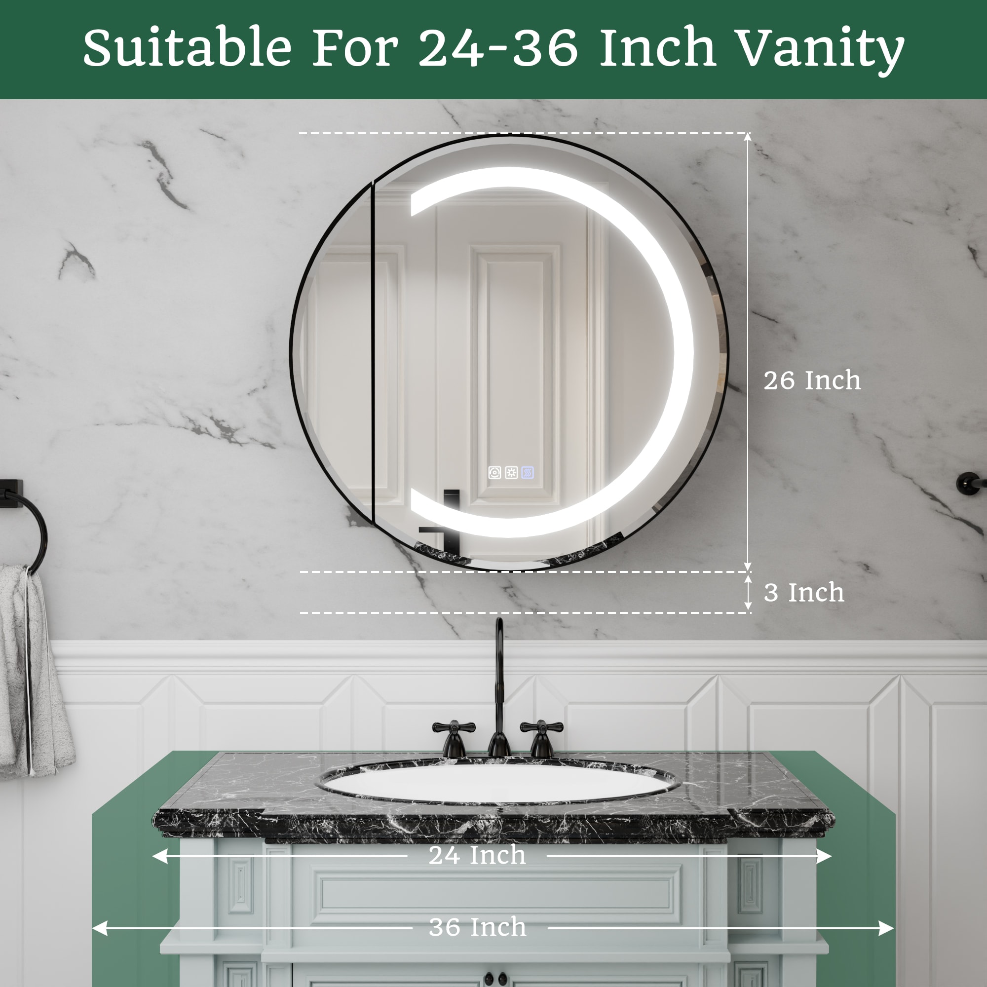 ExBrite W7MC1526L Bathroom-Medicine-Cabinets - View #8