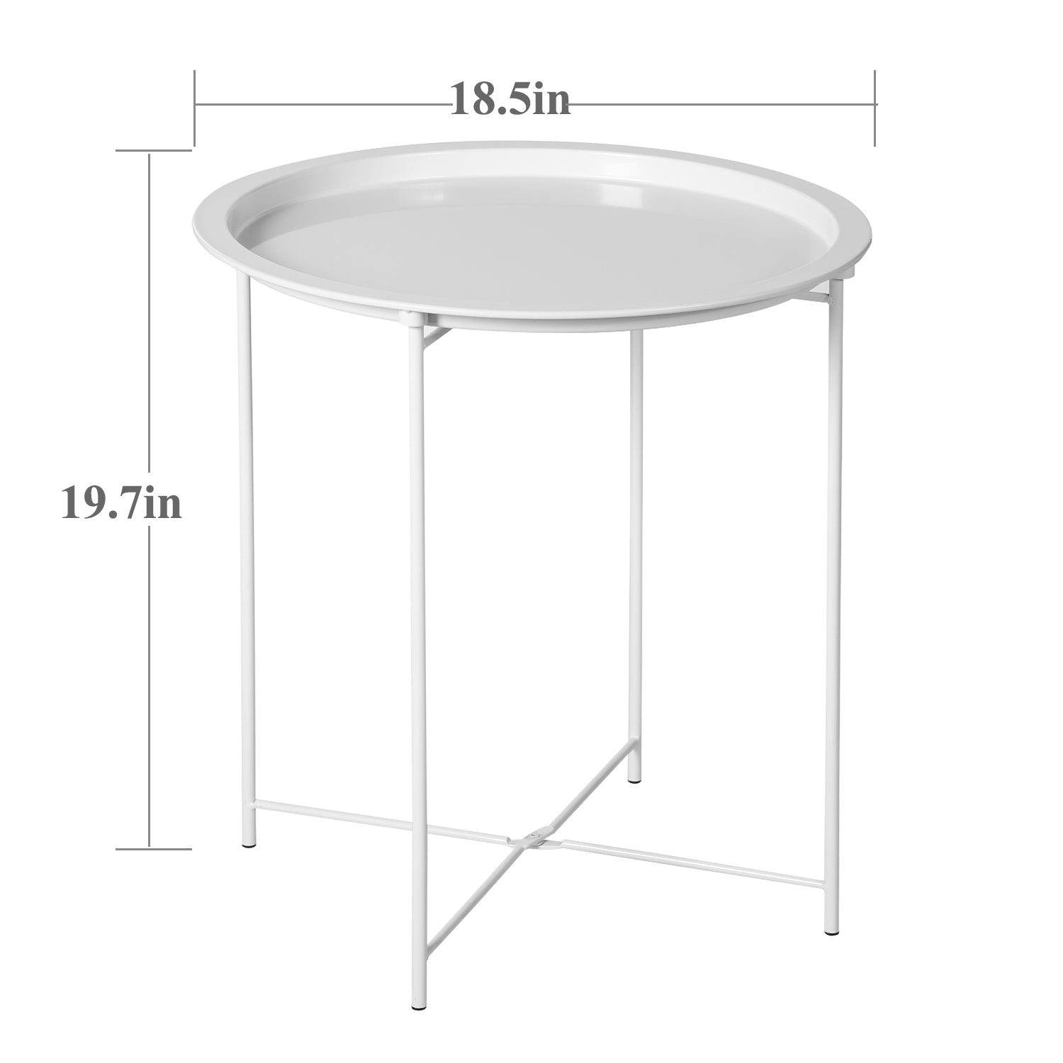 Vecelo LOE-XJM-MD01-GRY-A2 End-Tables - View #3