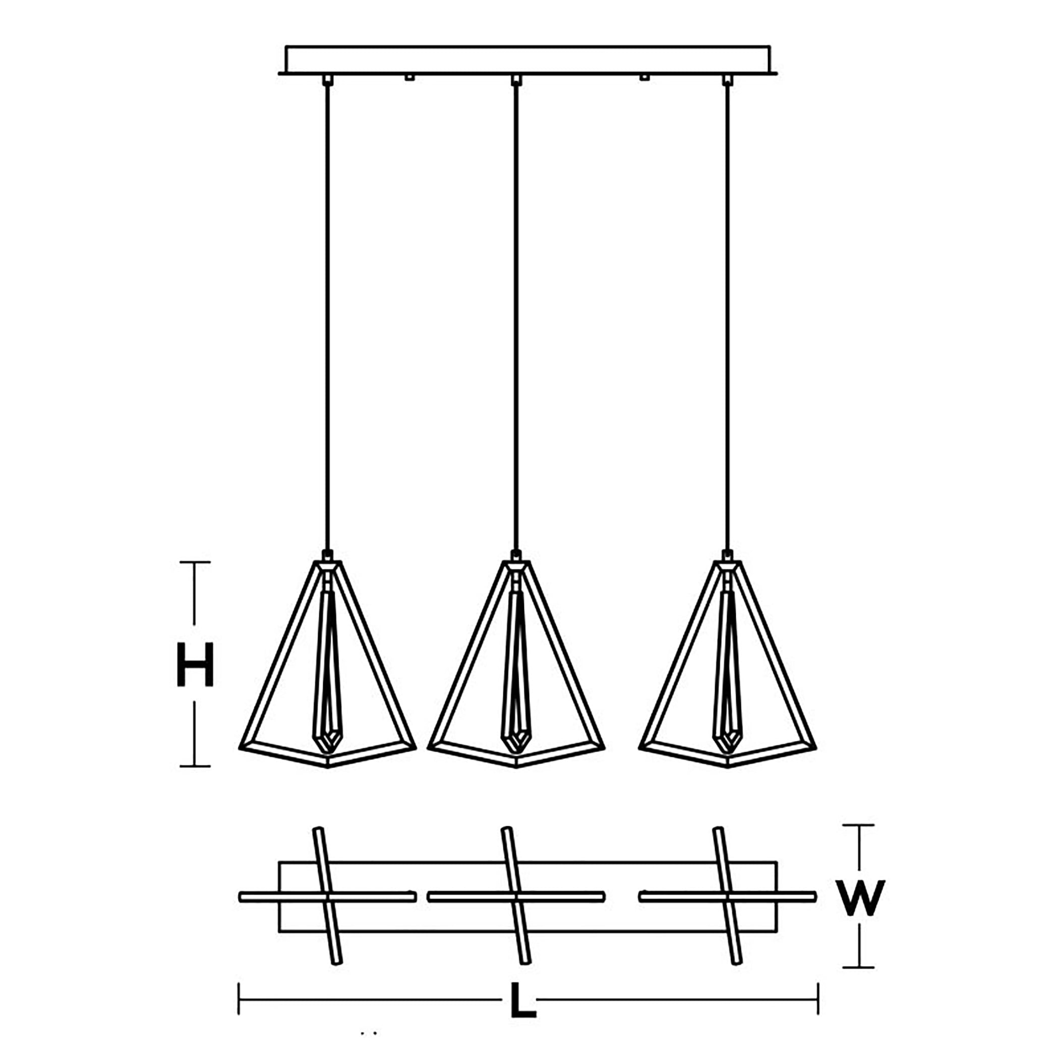 Gianna Satin Nickel 36" Aluminum LED Pendant Light