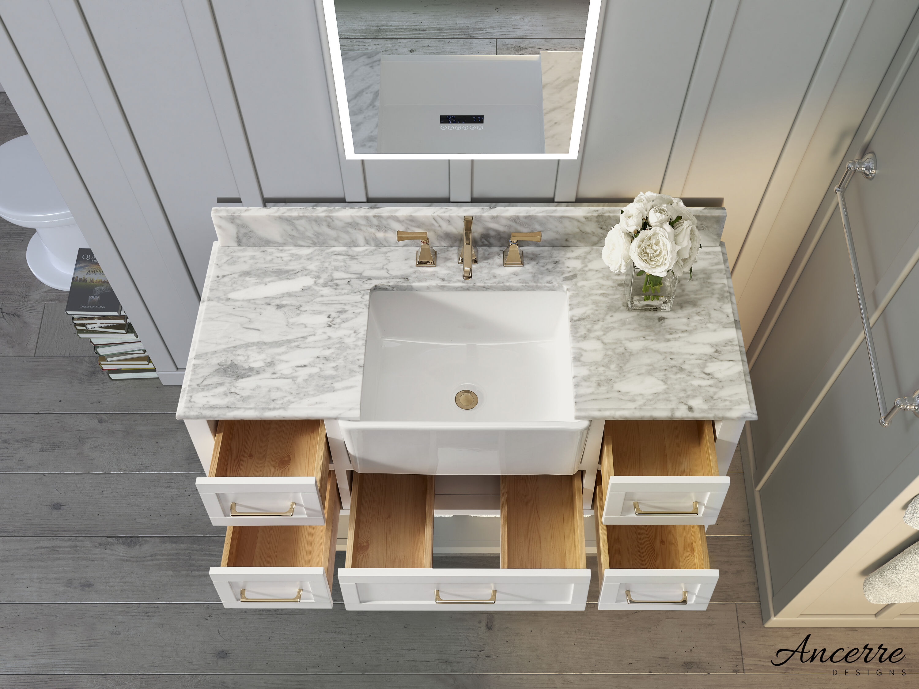 Ancerre Designs VTS-HAYLEY-48-W-CW Bath-Vanity-Combo - View #9