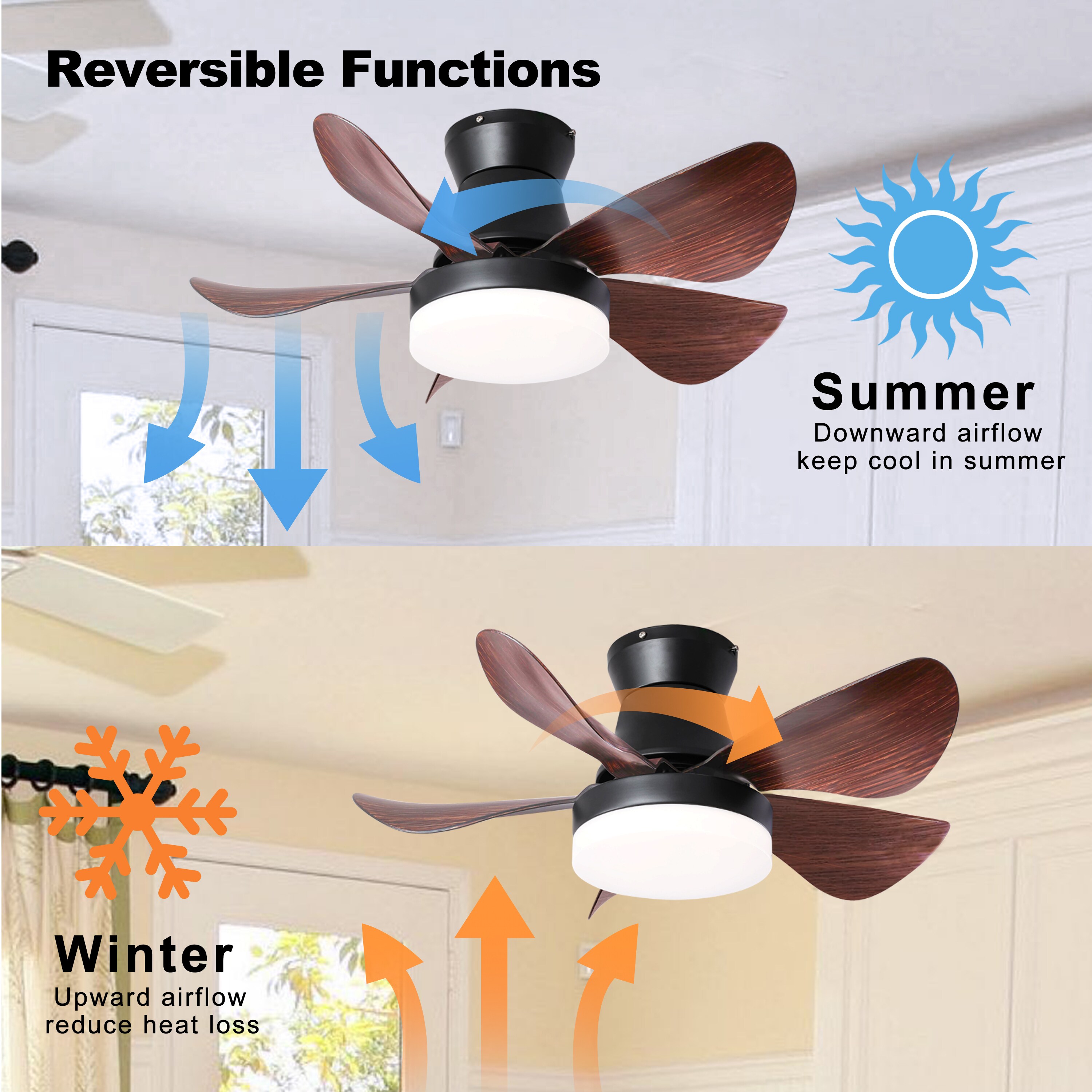 WELLFOR AMYUA-01 Ceiling-Fans - View #7