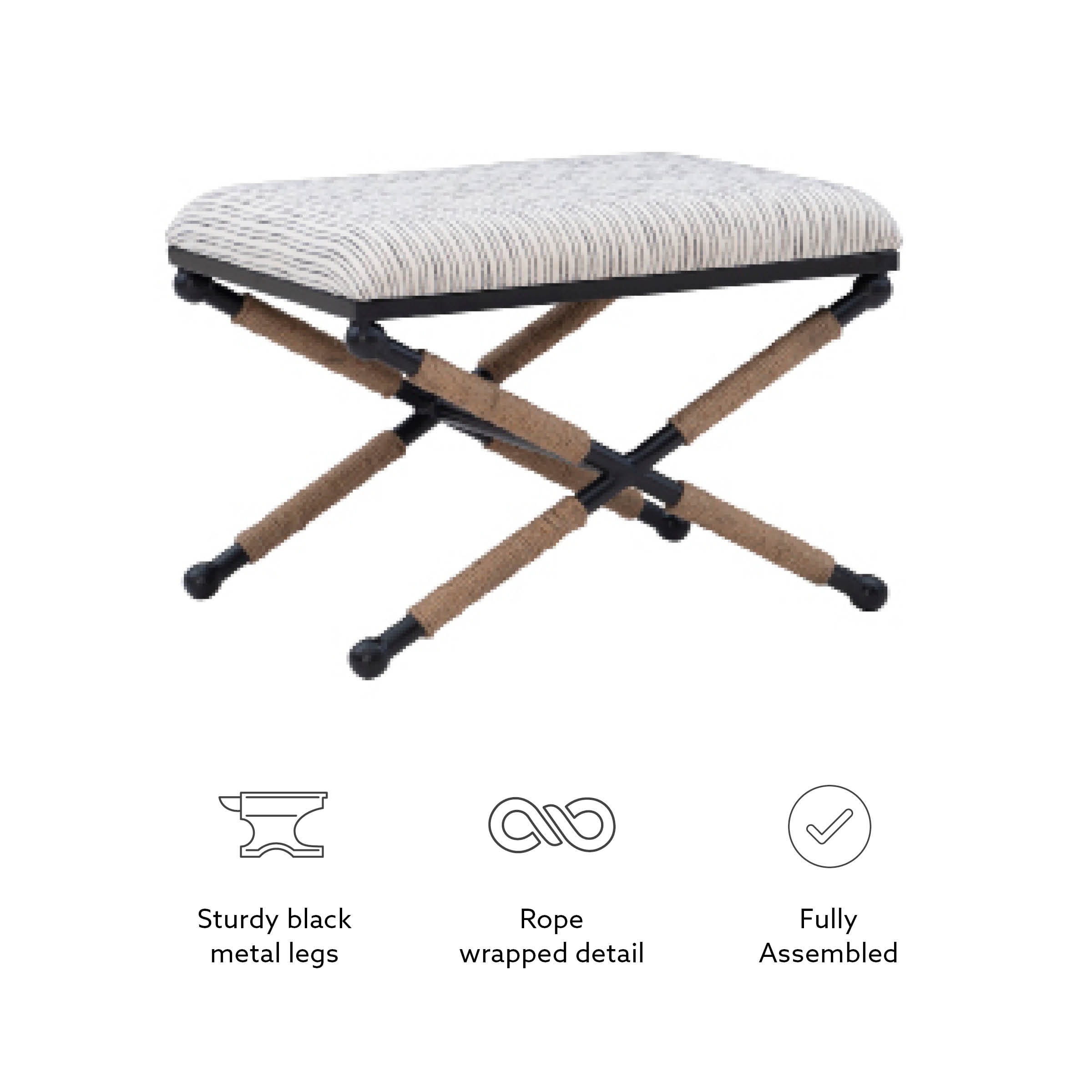Linon BH166STRIPE1ASU bench - View #18